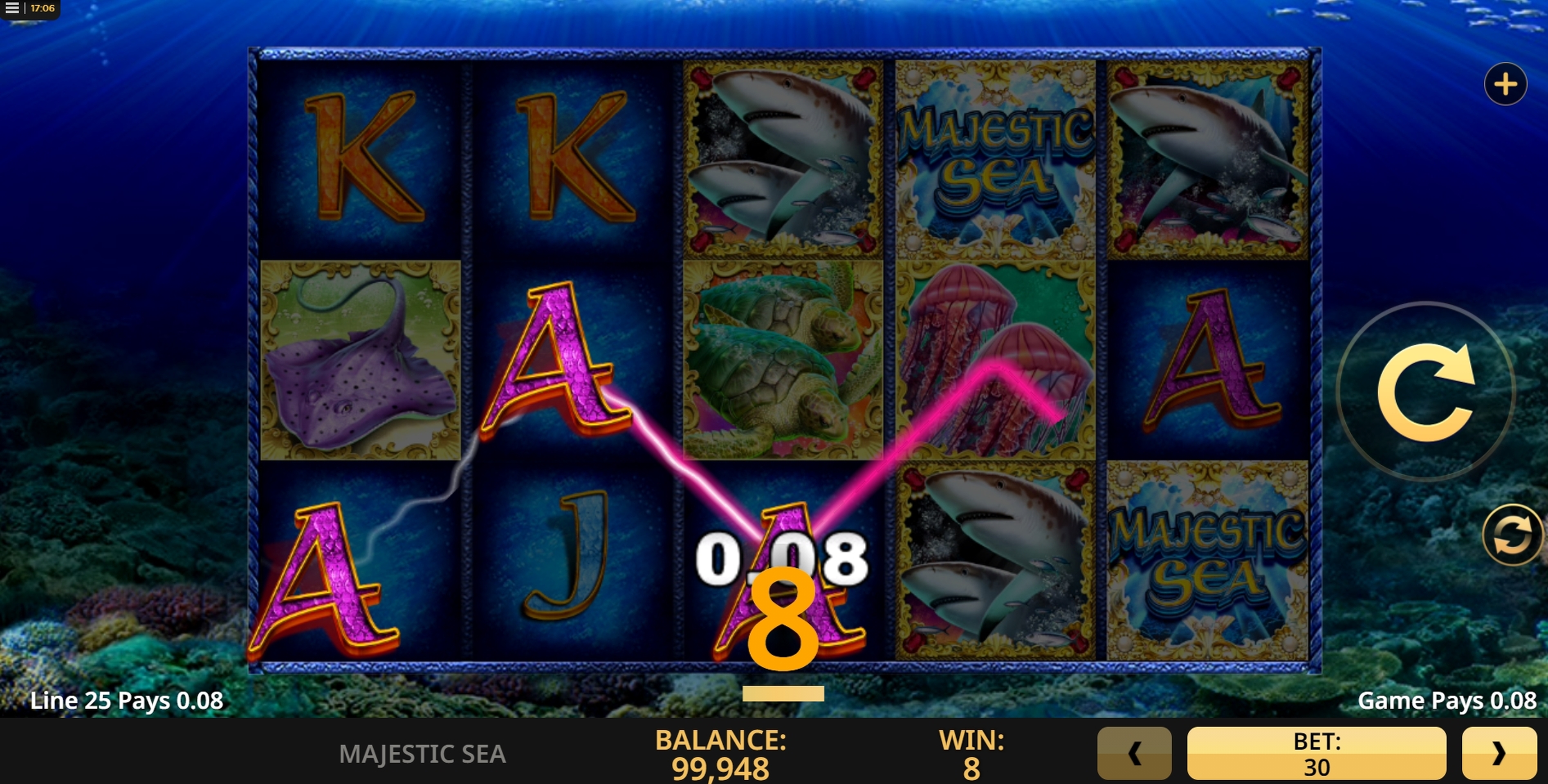 Win Money in Majestic Sea Free Slot Game by High 5 Games