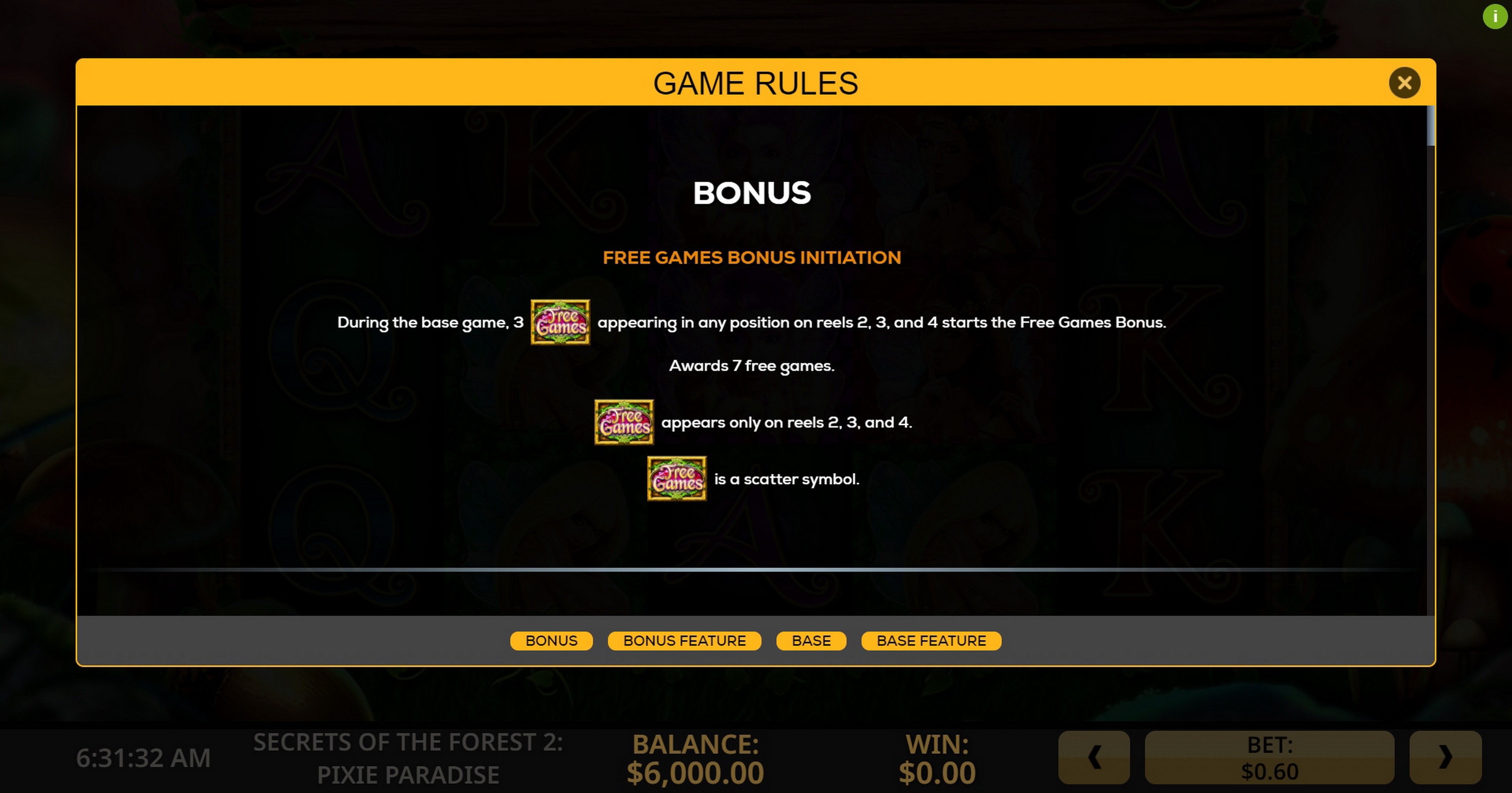 Info of Secrets of the Forest 2 Pixie Paradise Slot Game by High 5 Games
