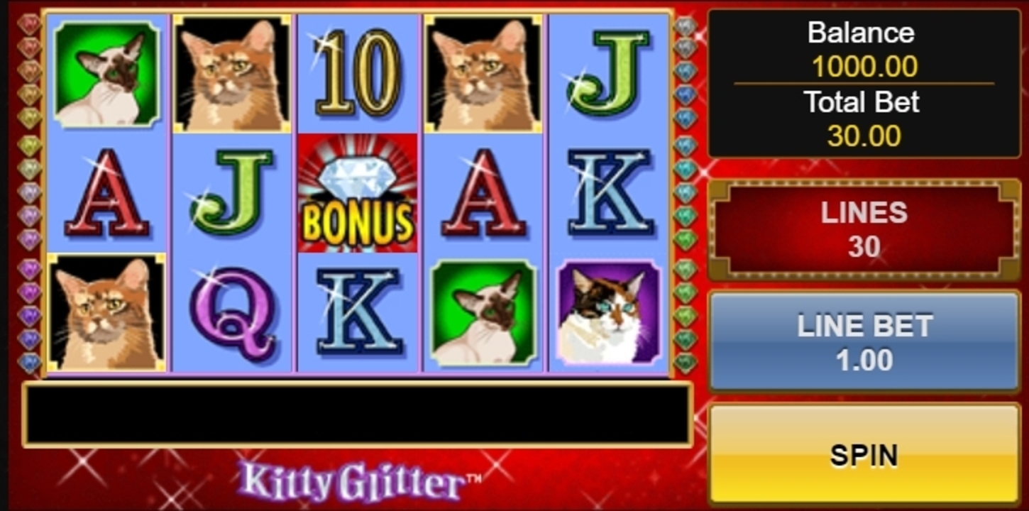 Reels in Kitty Glitter Slot Game by IGT