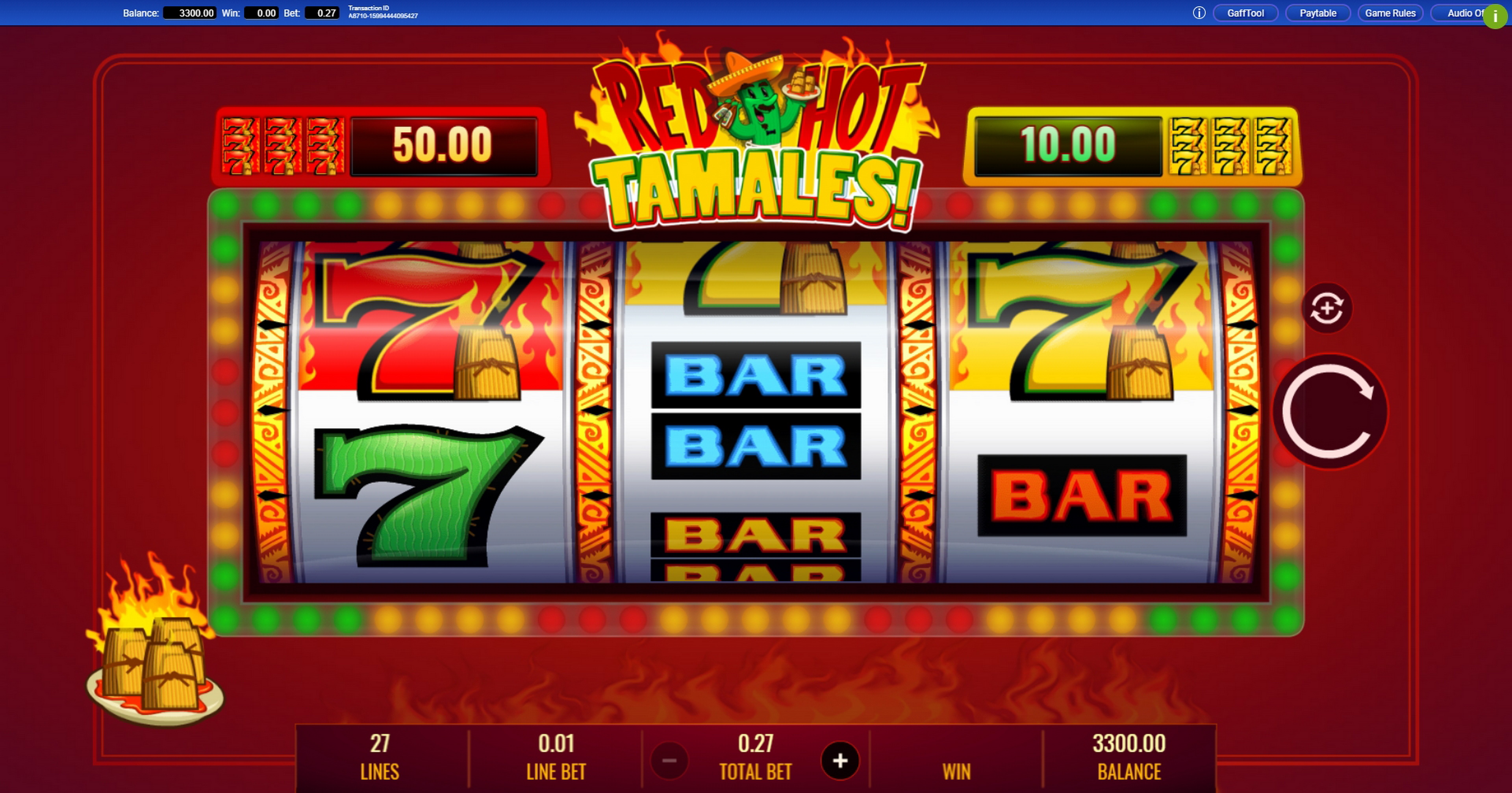 Reels in Red Hot Tamales Slot Game by IGT