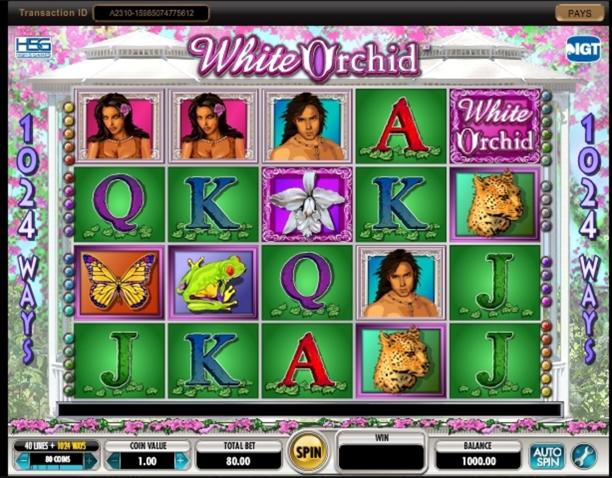 Reels in White Orchid Slot Game by IGT