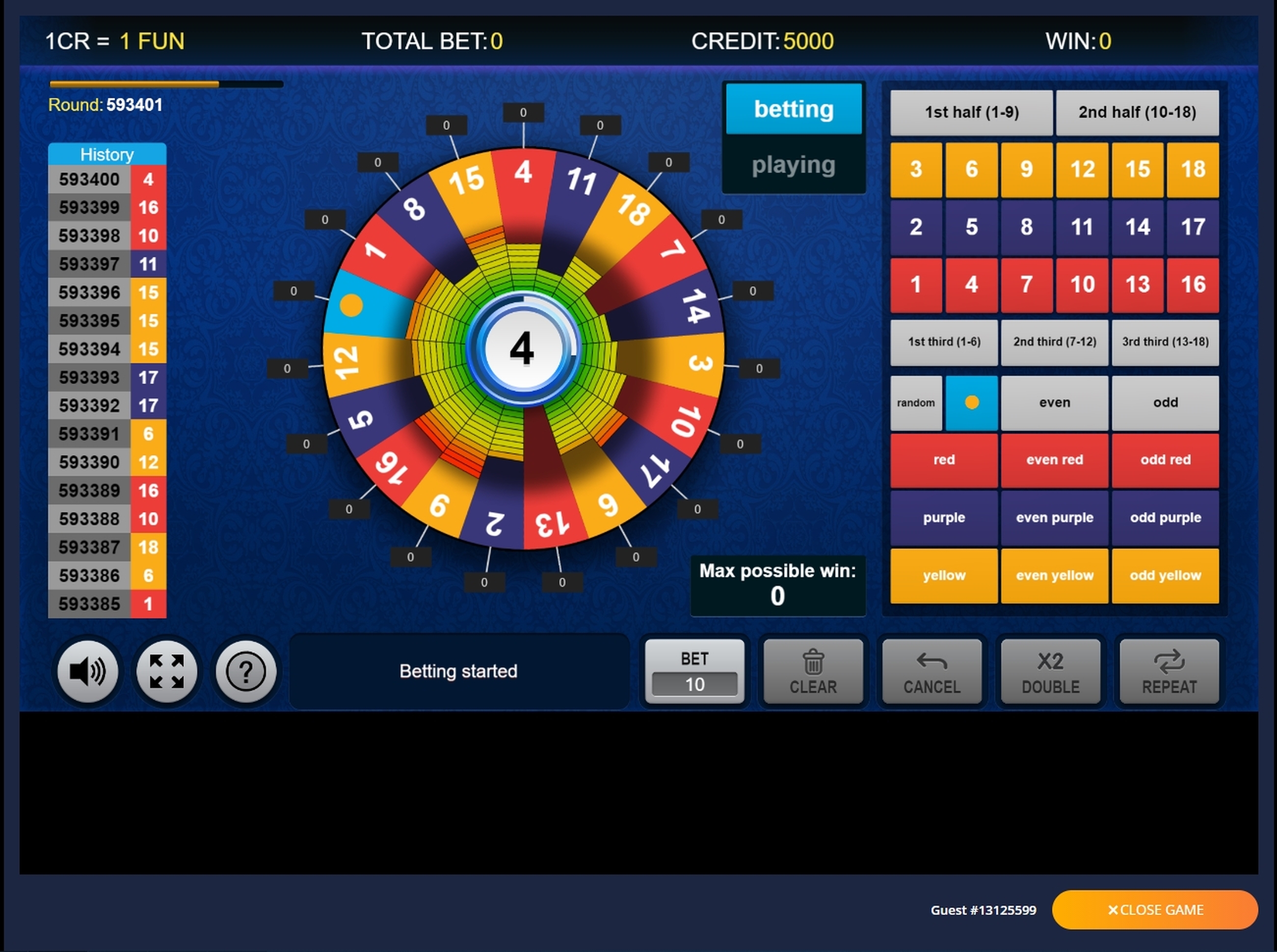 Reels in Fortune 18 Slot Game by Inbet Games