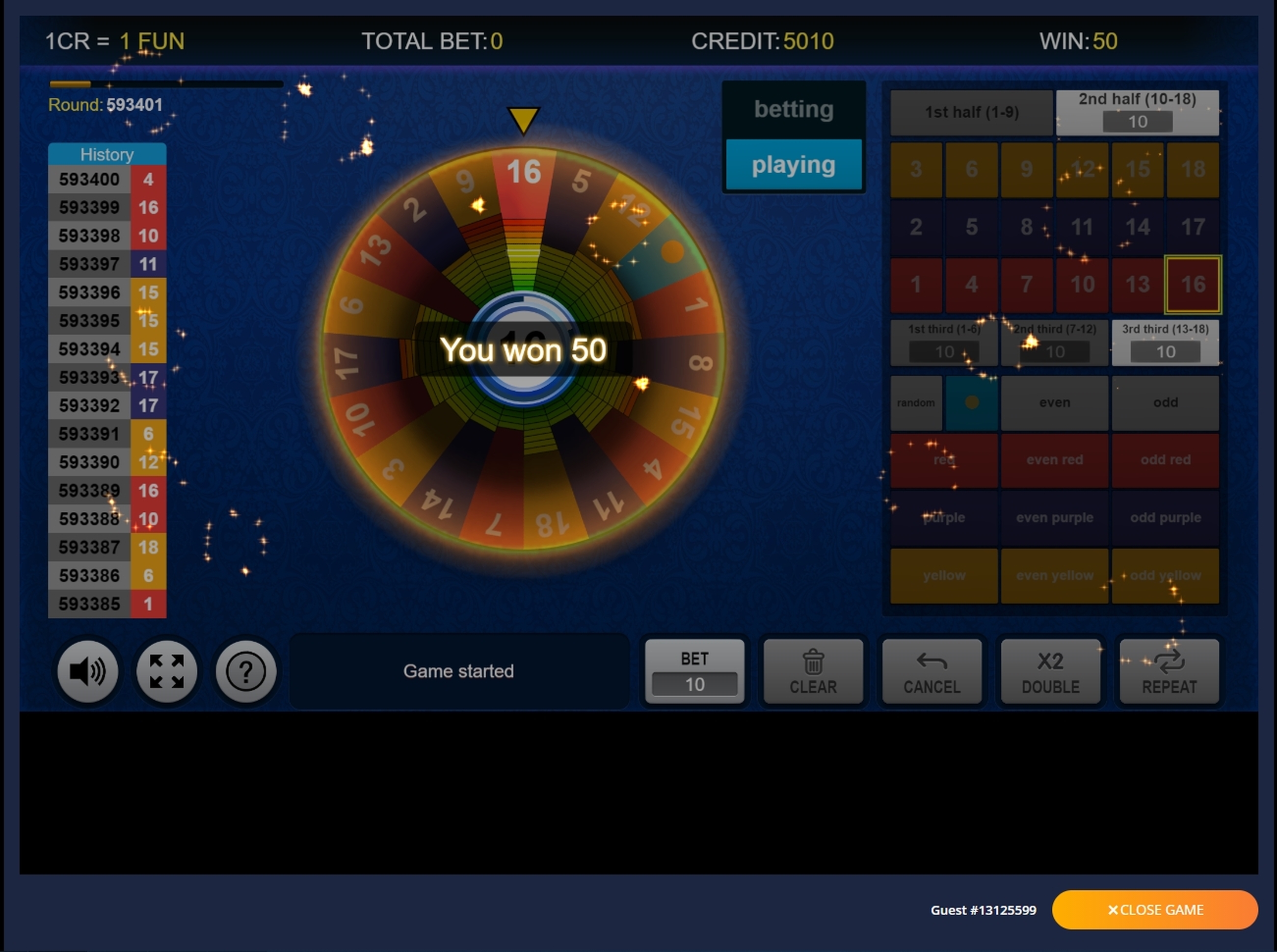 Win Money in Fortune 18 Free Slot Game by Inbet Games