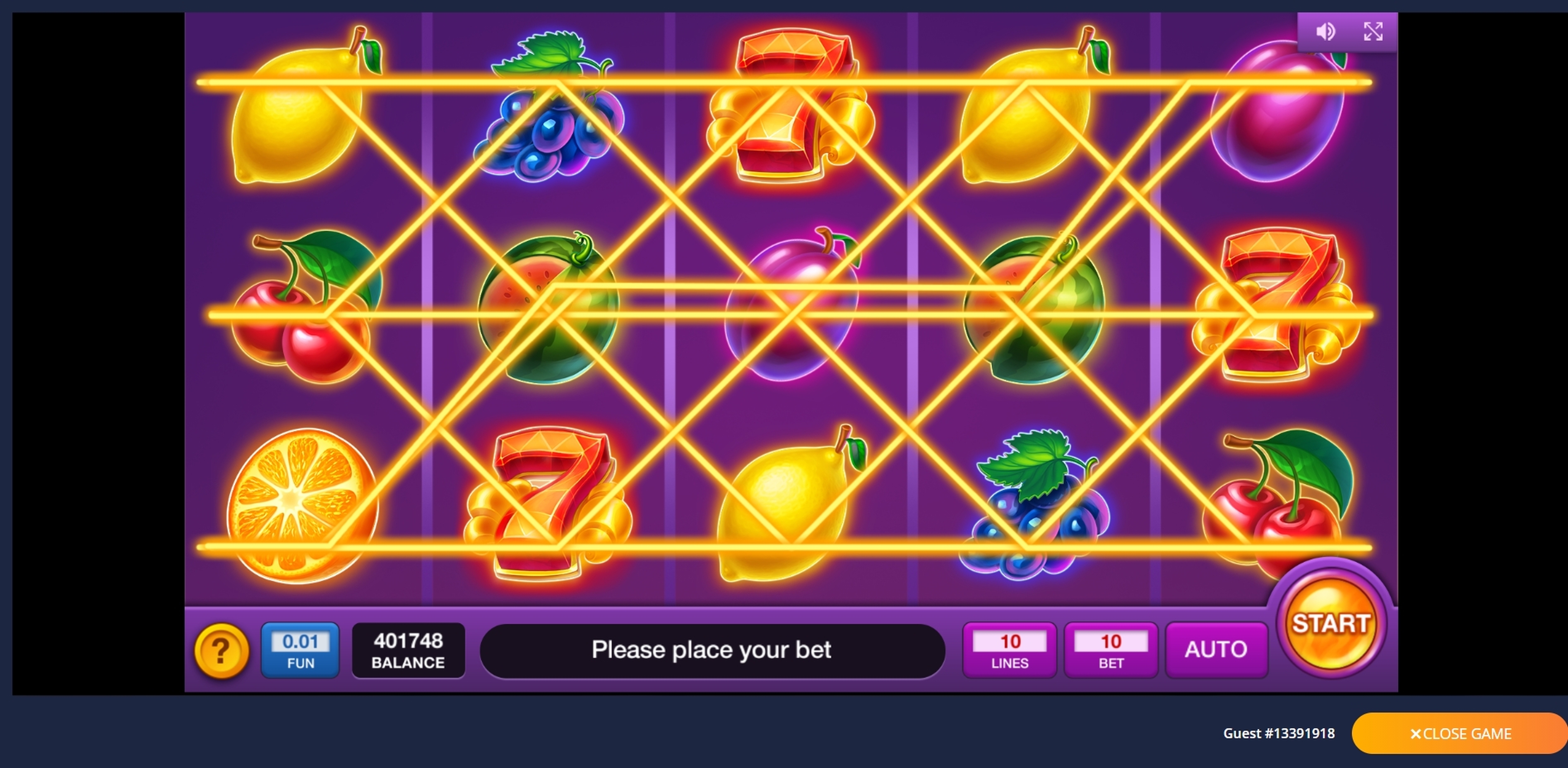 Reels in Hot Fruits Wheel Slot Game by Inbet Games
