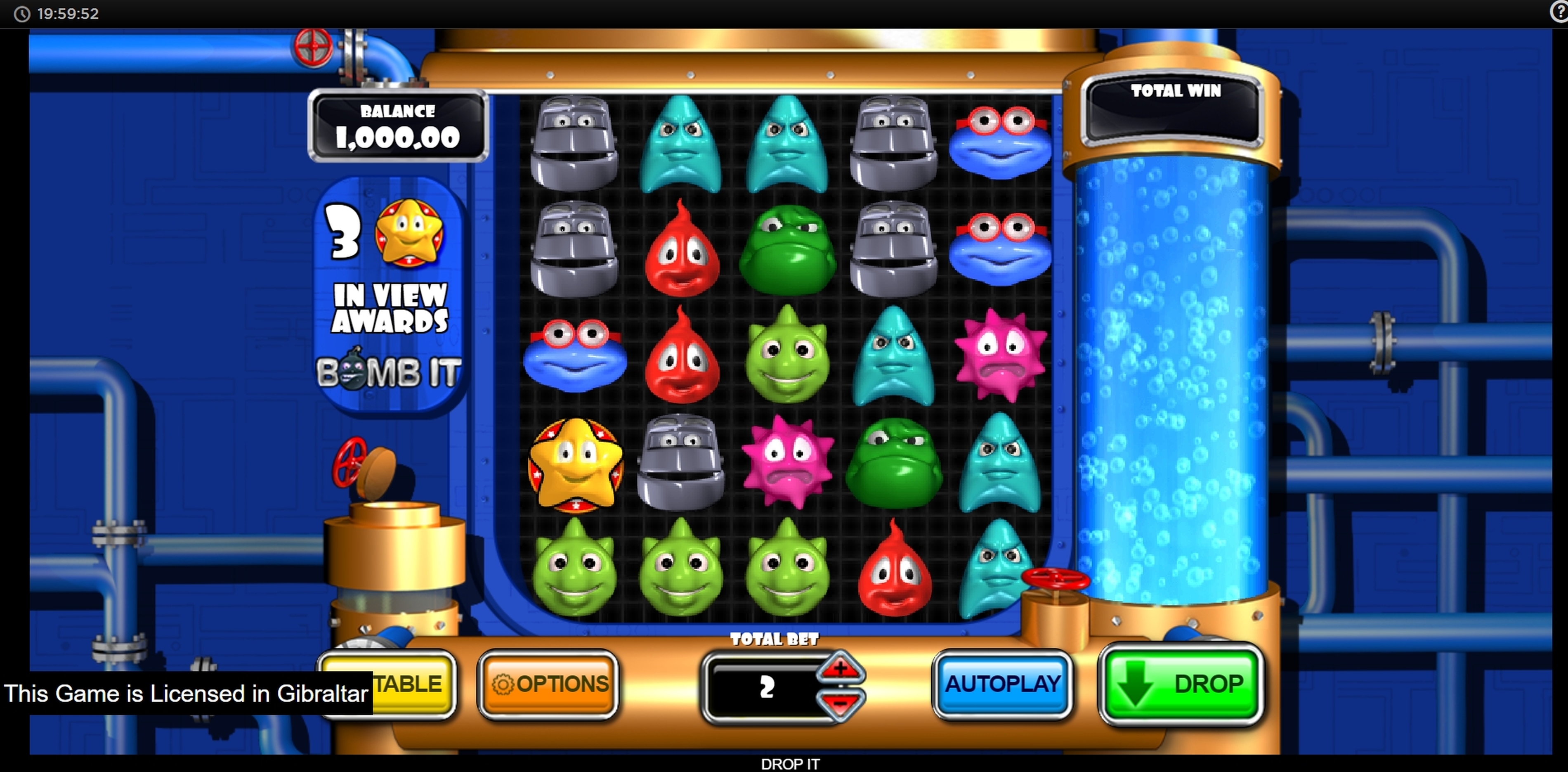 Reels in Drop It! Slot Game by Inspired Gaming