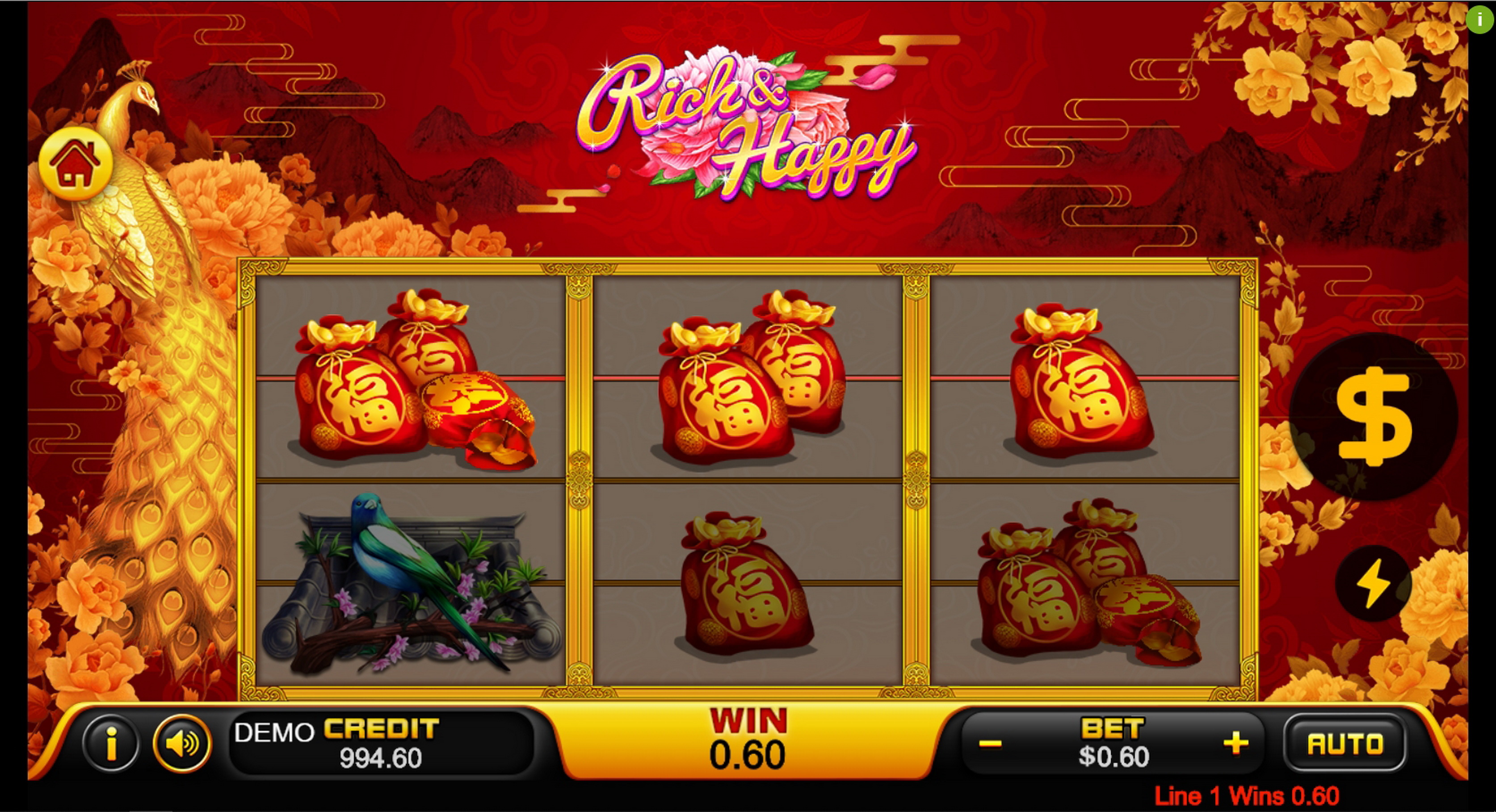 Win Money in Rich and Happy Free Slot Game by PlayStar