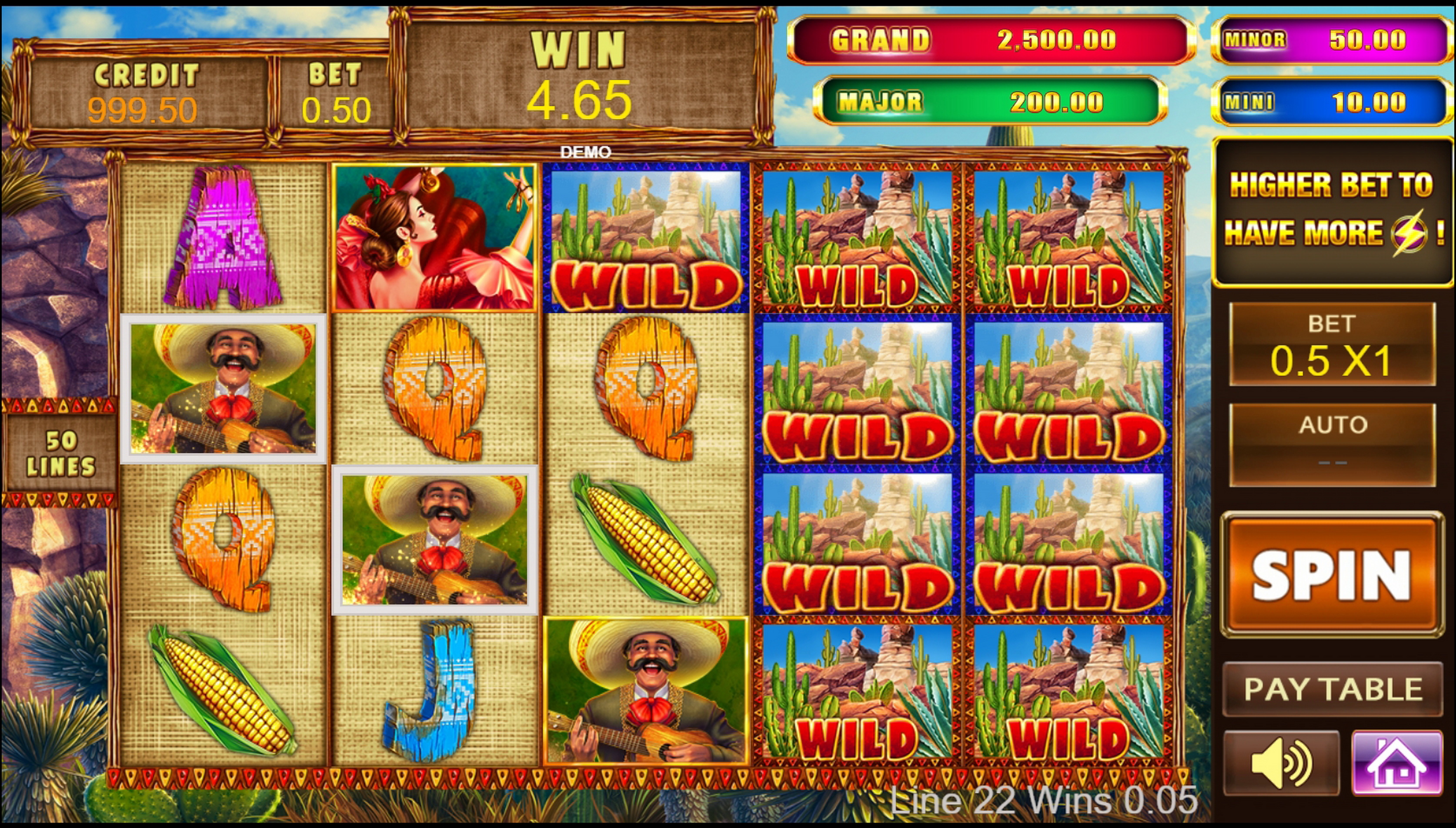 Win Money in VIVA MEXICO Free Slot Game by PlayStar