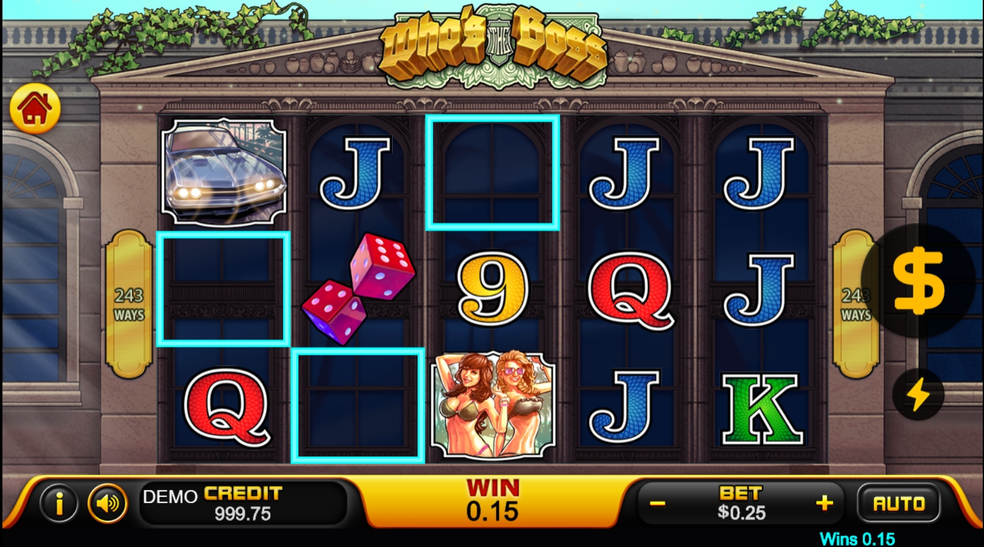 Win Money in Who's The Boss Free Slot Game by PlayStar
