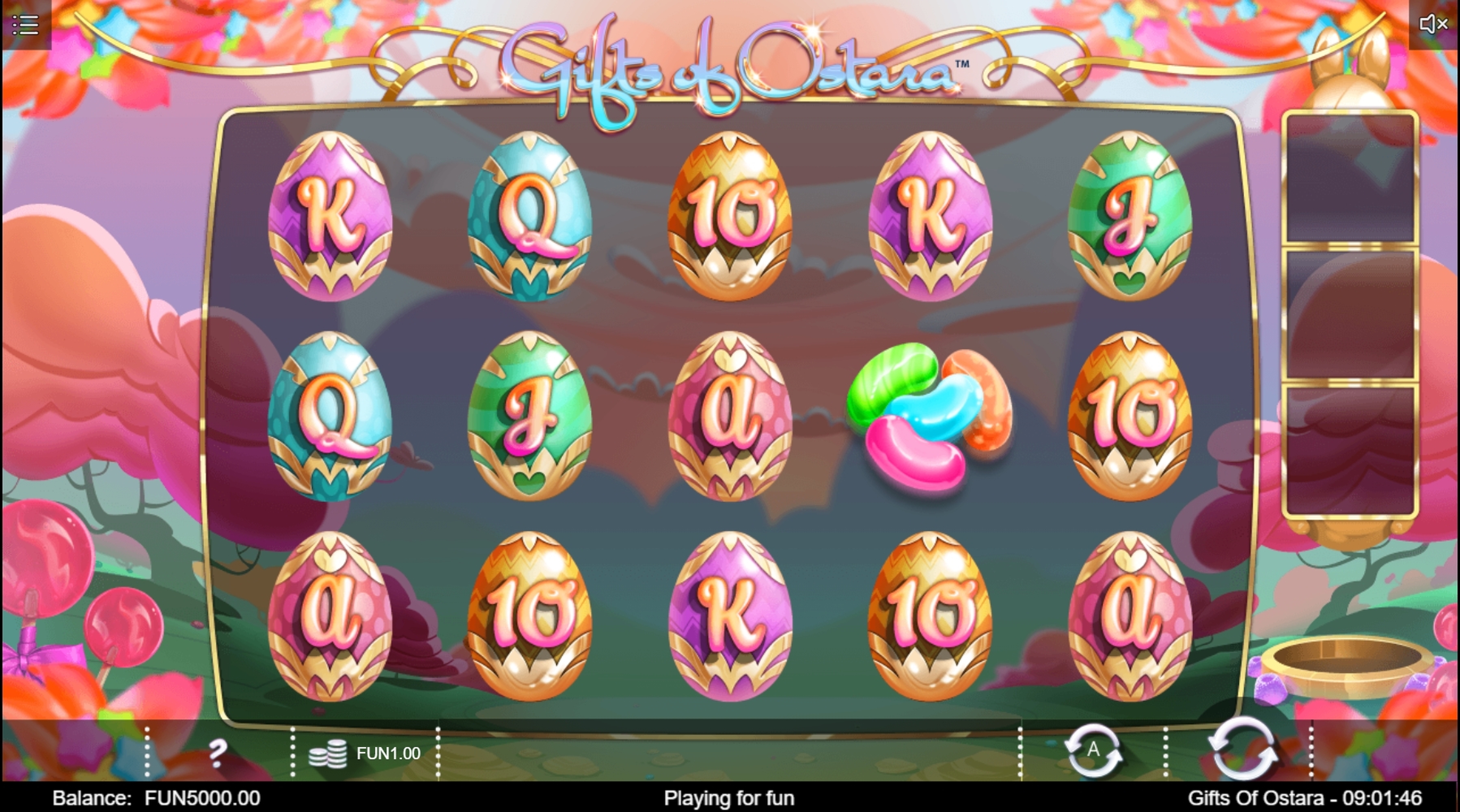 Reels in Gifts of Ostara Slot Game by Iron Dog Studios