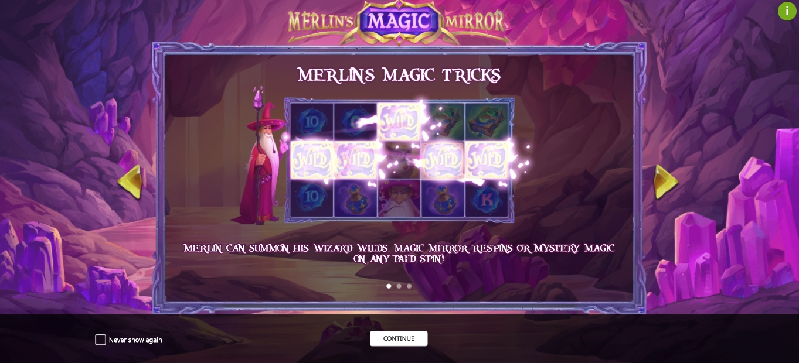 Play Merlin's Magic Mirror Free Casino Slot Game by iSoftBet