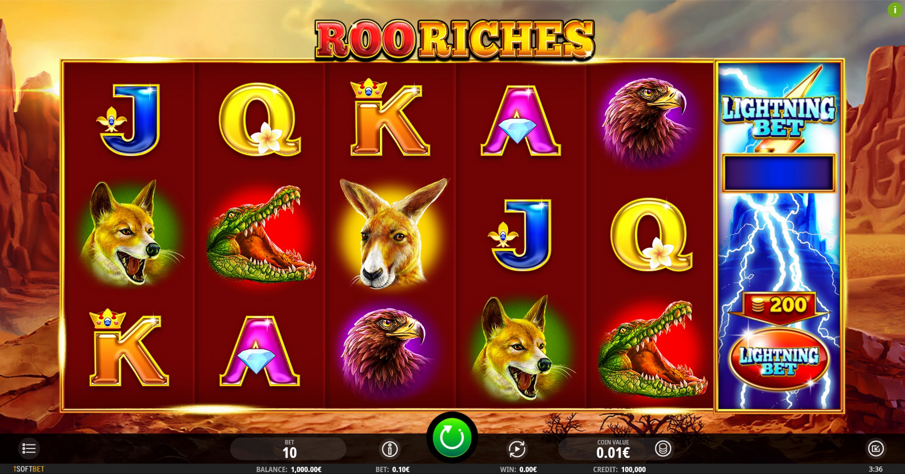 Reels in Roo Riches Slot Game by iSoftBet
