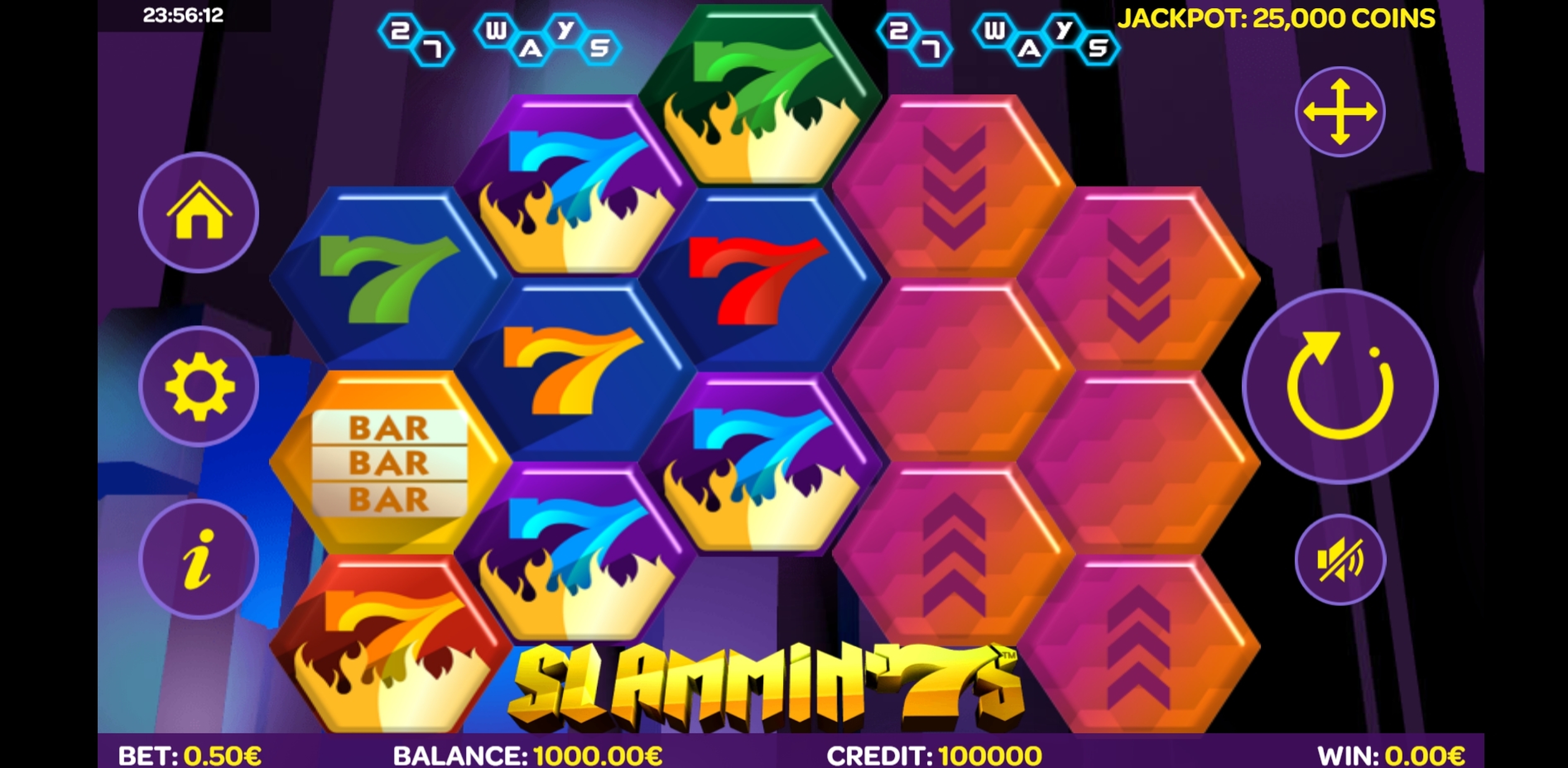 Reels in Slammin' 7s Slot Game by iSoftBet