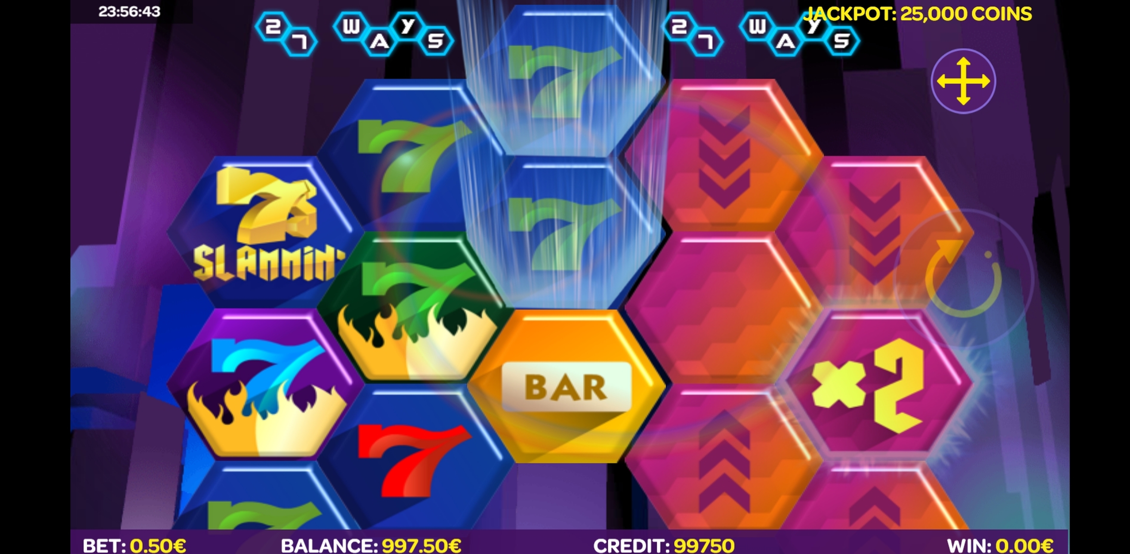 Win Money in Slammin' 7s Free Slot Game by iSoftBet
