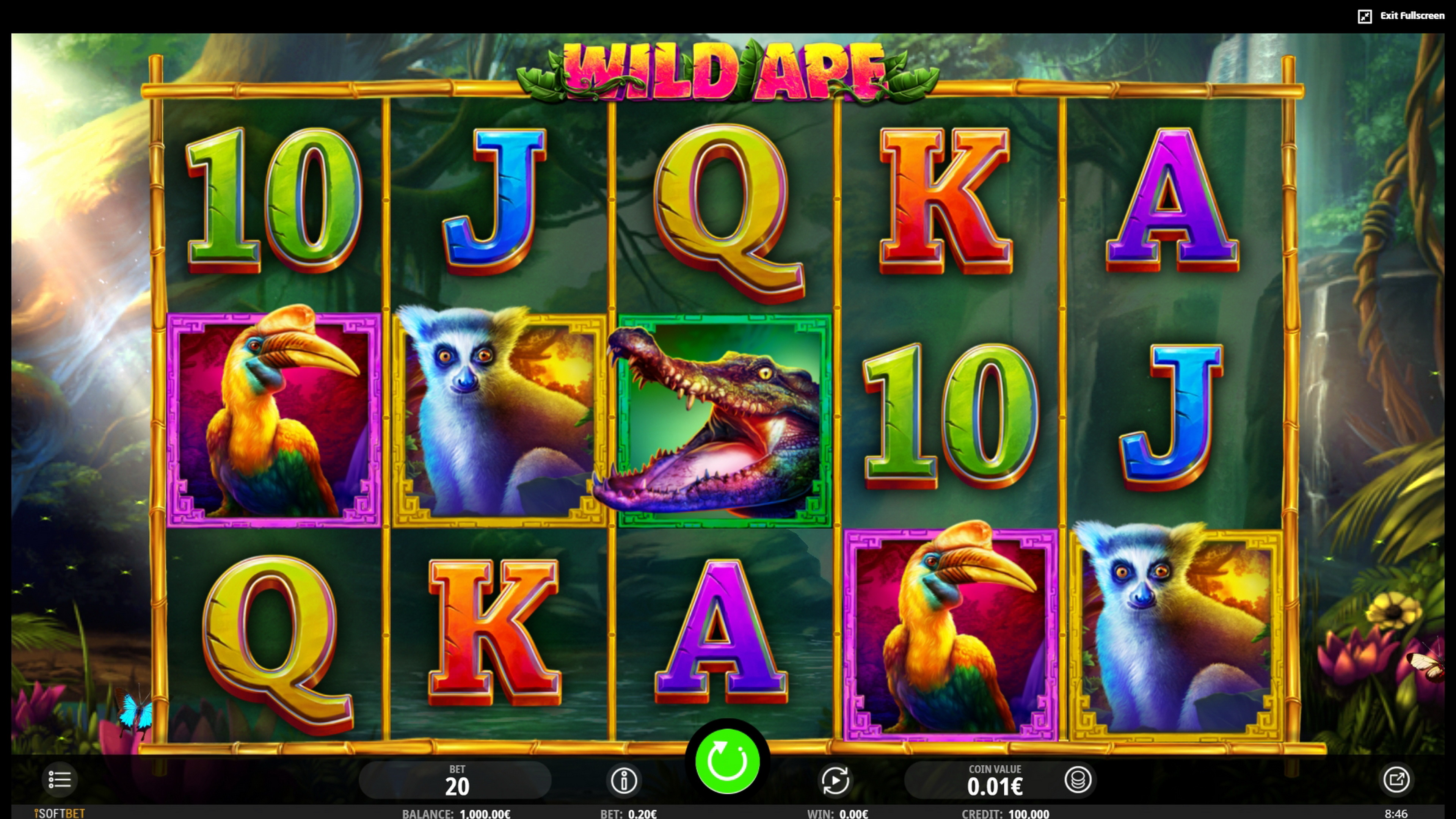 Reels in Wild Ape Slot Game by iSoftBet
