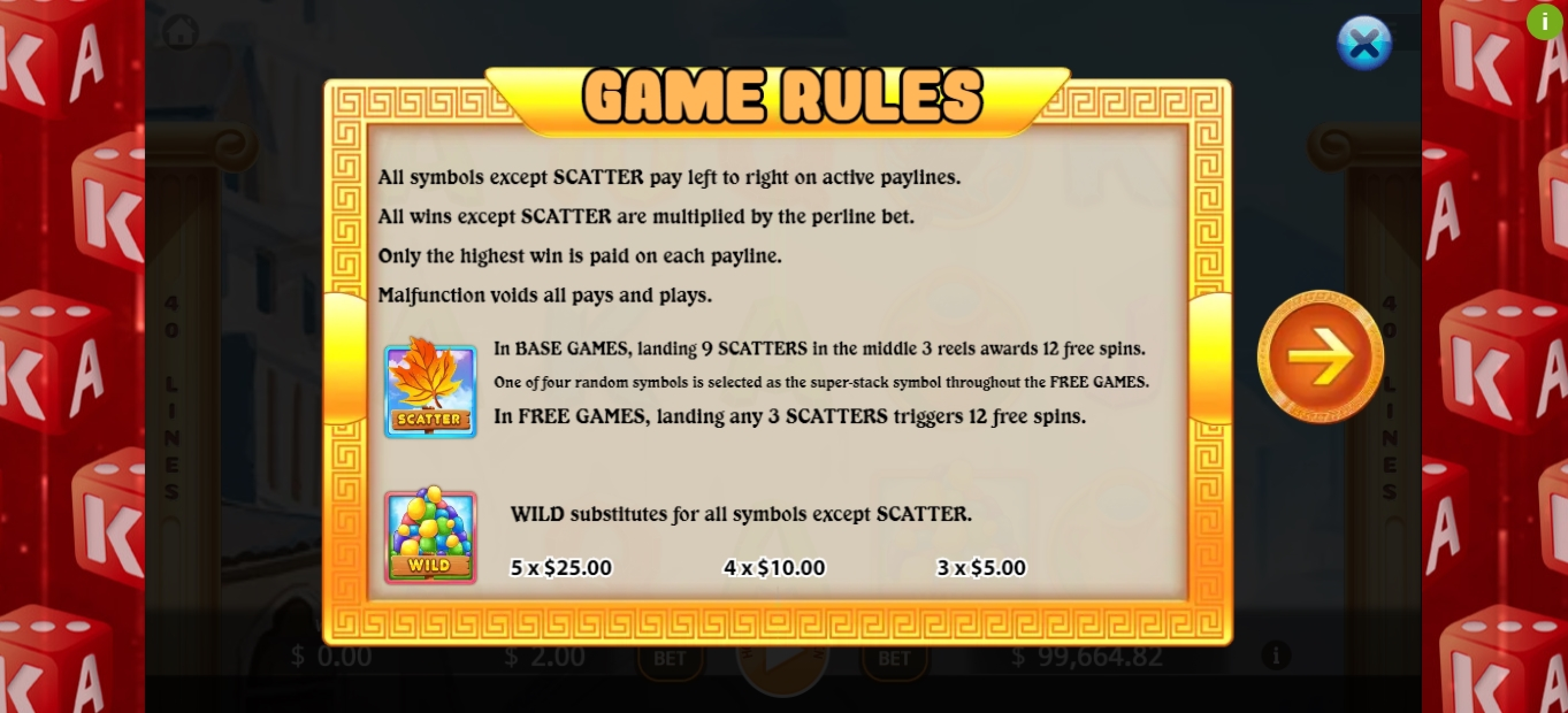Info of A Thirsty Crow Slot Game by KA Gaming