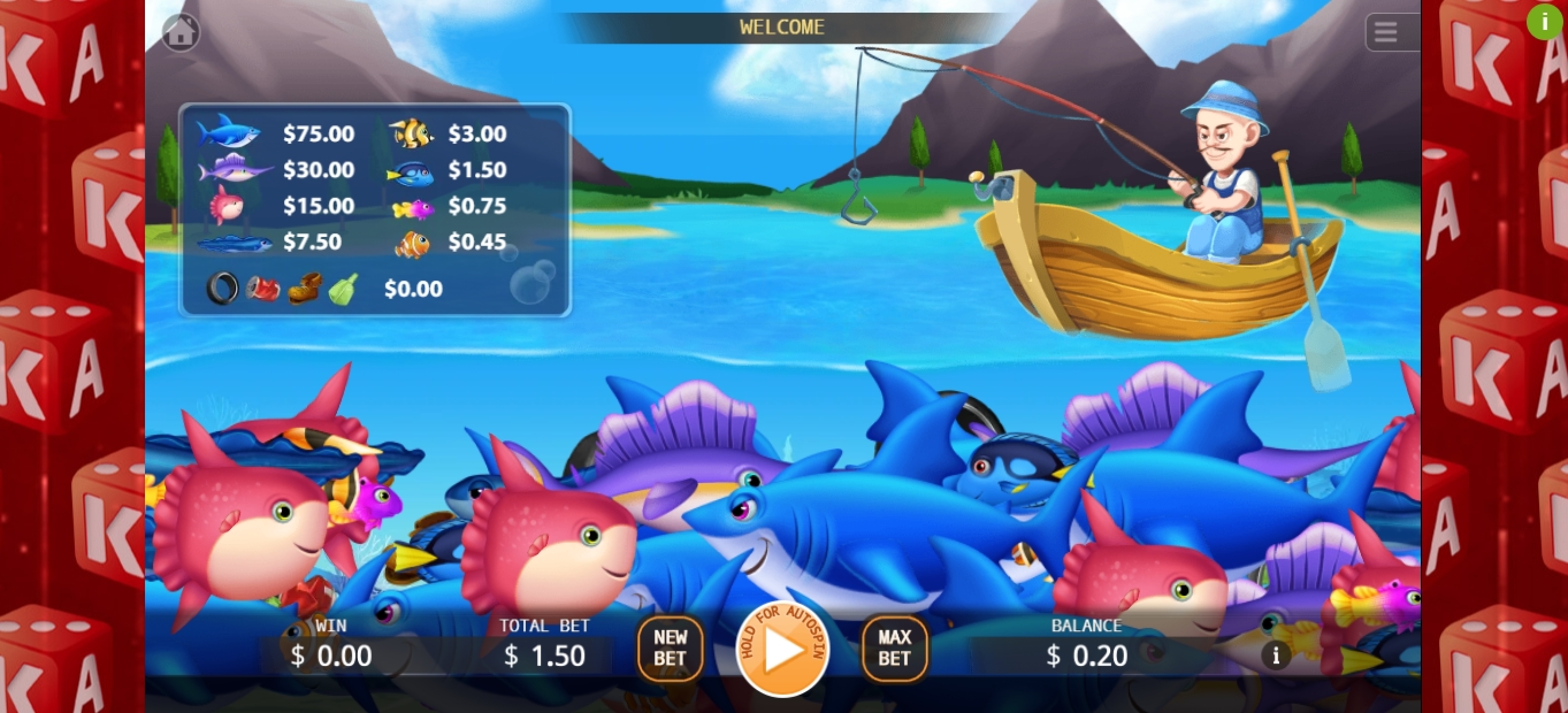 Reels in Fishing Expedition Slot Game by KA Gaming