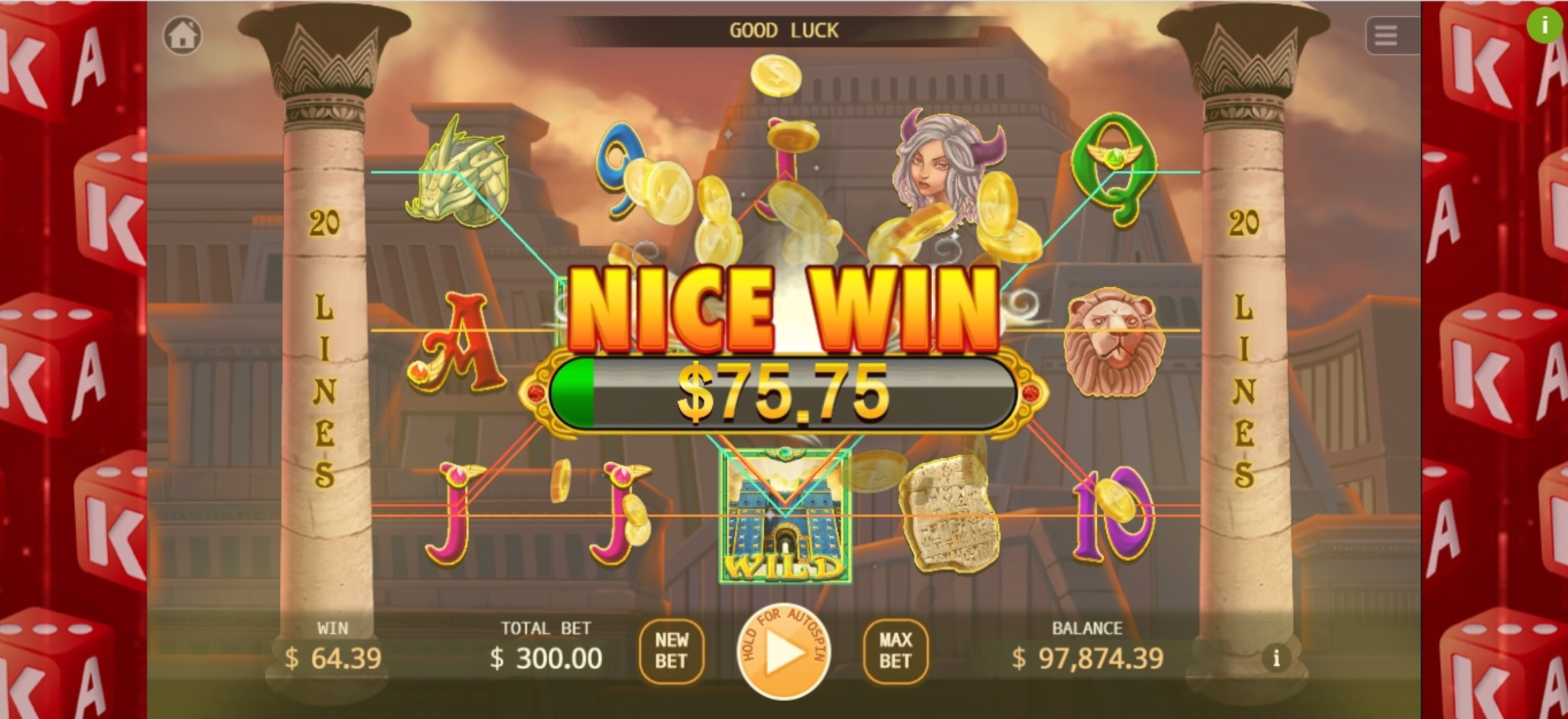 Win Money in Tower of Babel Free Slot Game by KA Gaming