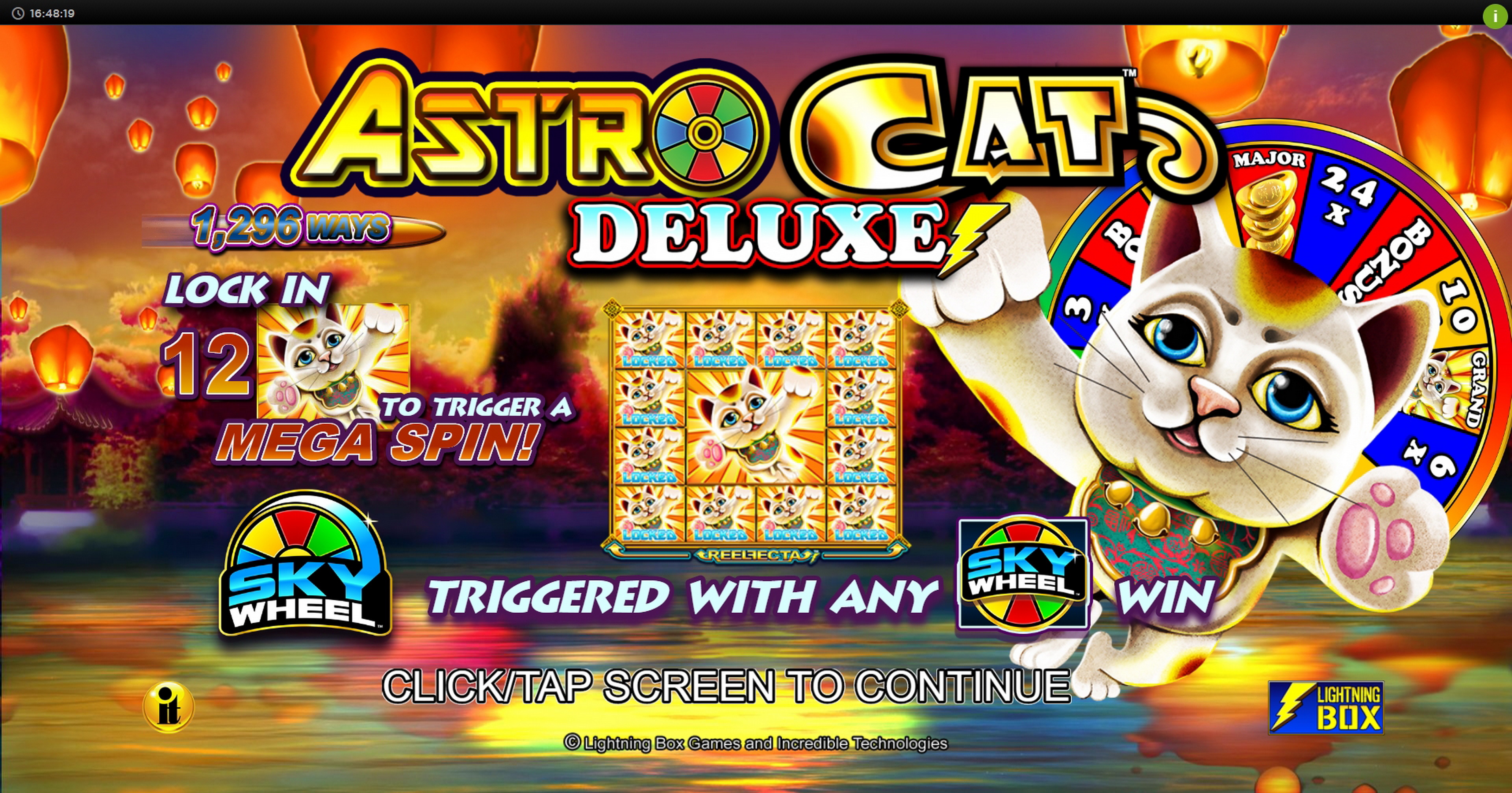 Play Astro Cat Deluxe Free Casino Slot Game by Lightning Box