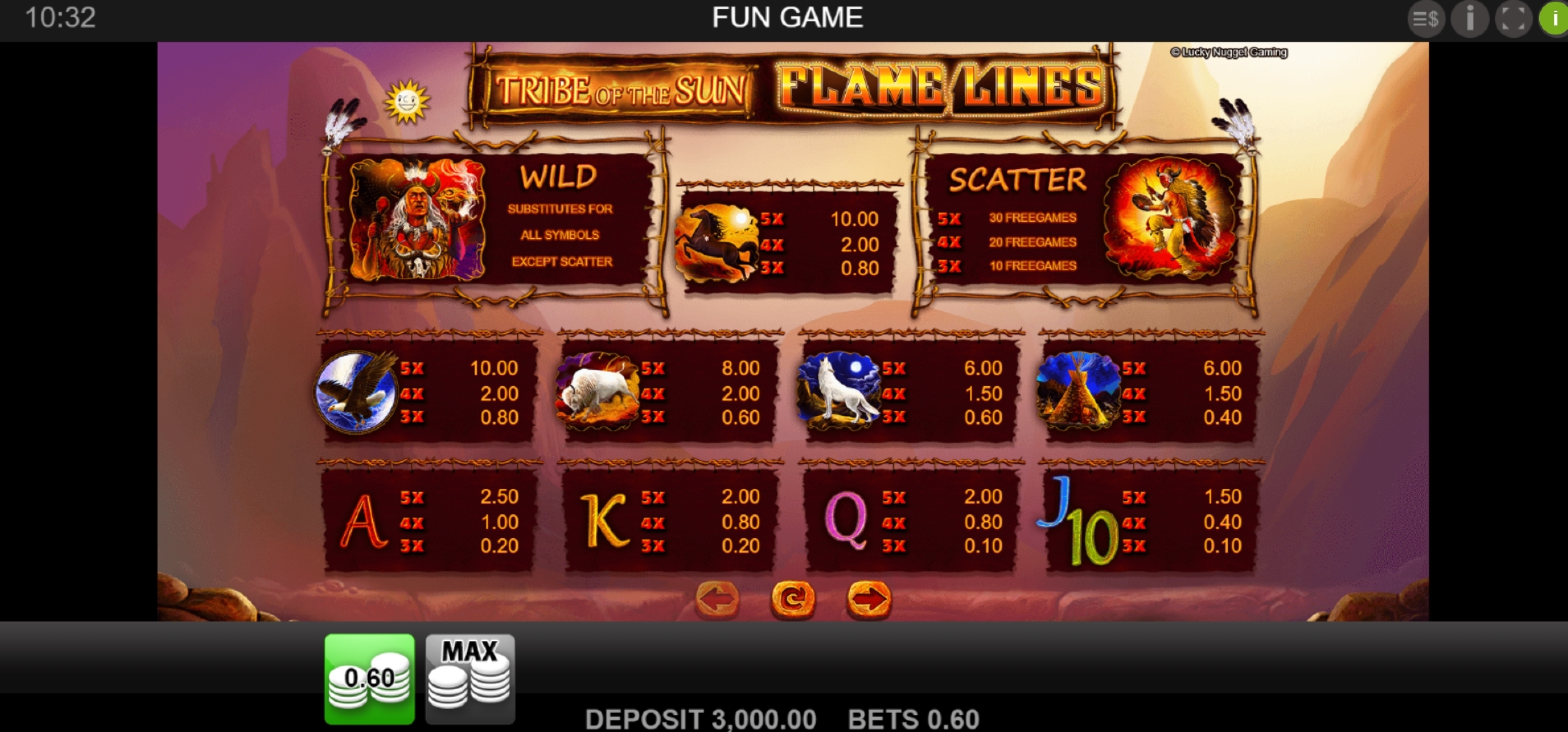 Info of Tribe Of The Sun Slot Game by Merkur Gaming