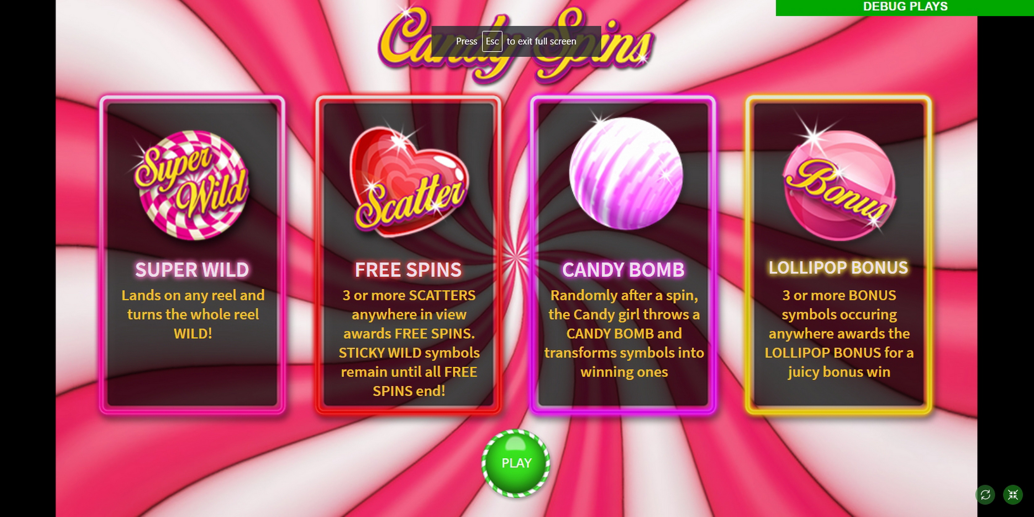 Candy Spins demo