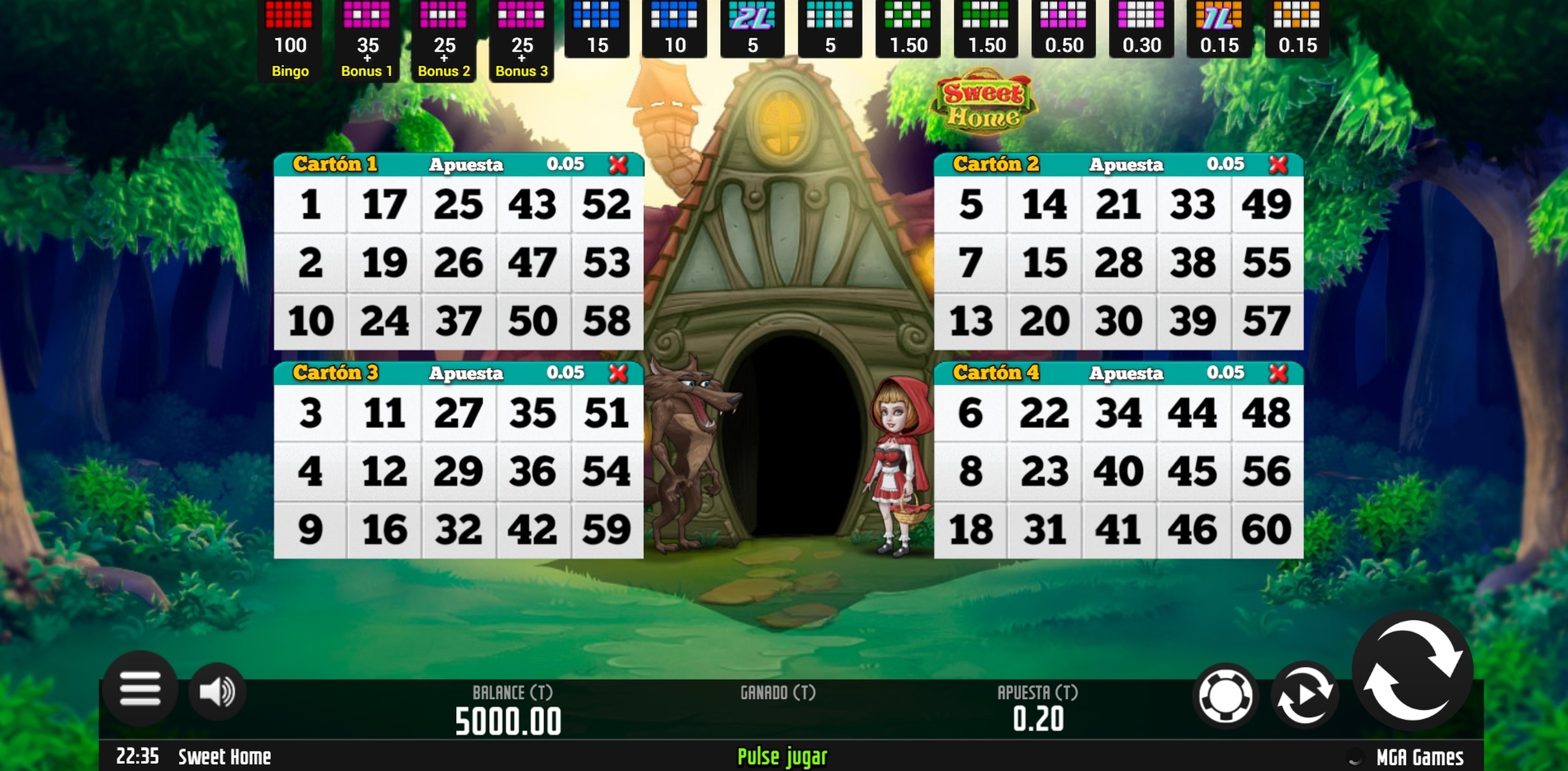 Reels in Sweet Home Bingo Slot Game by MGA