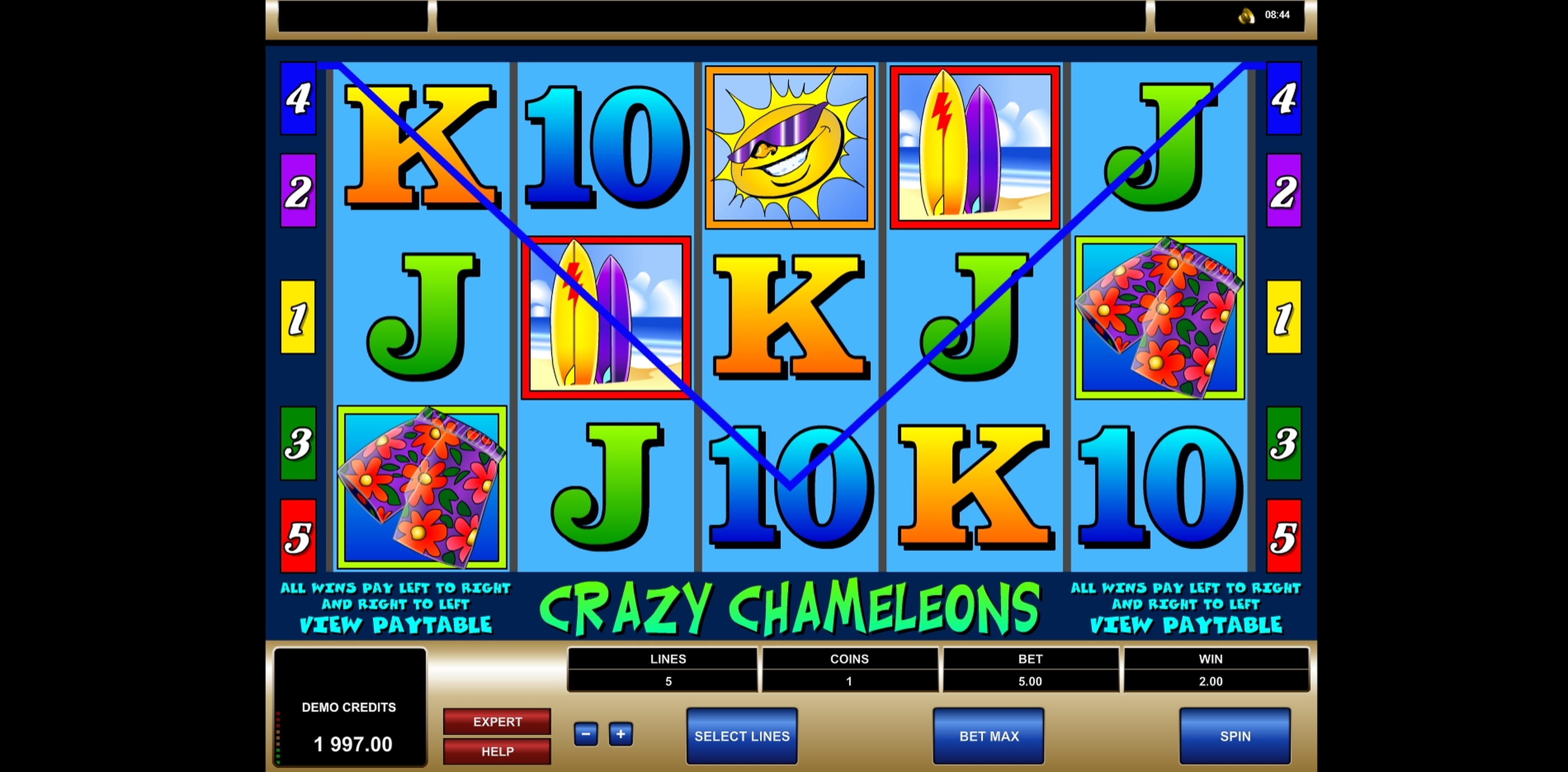 Win Money in Crazy Chameleons Free Slot Game by Microgaming