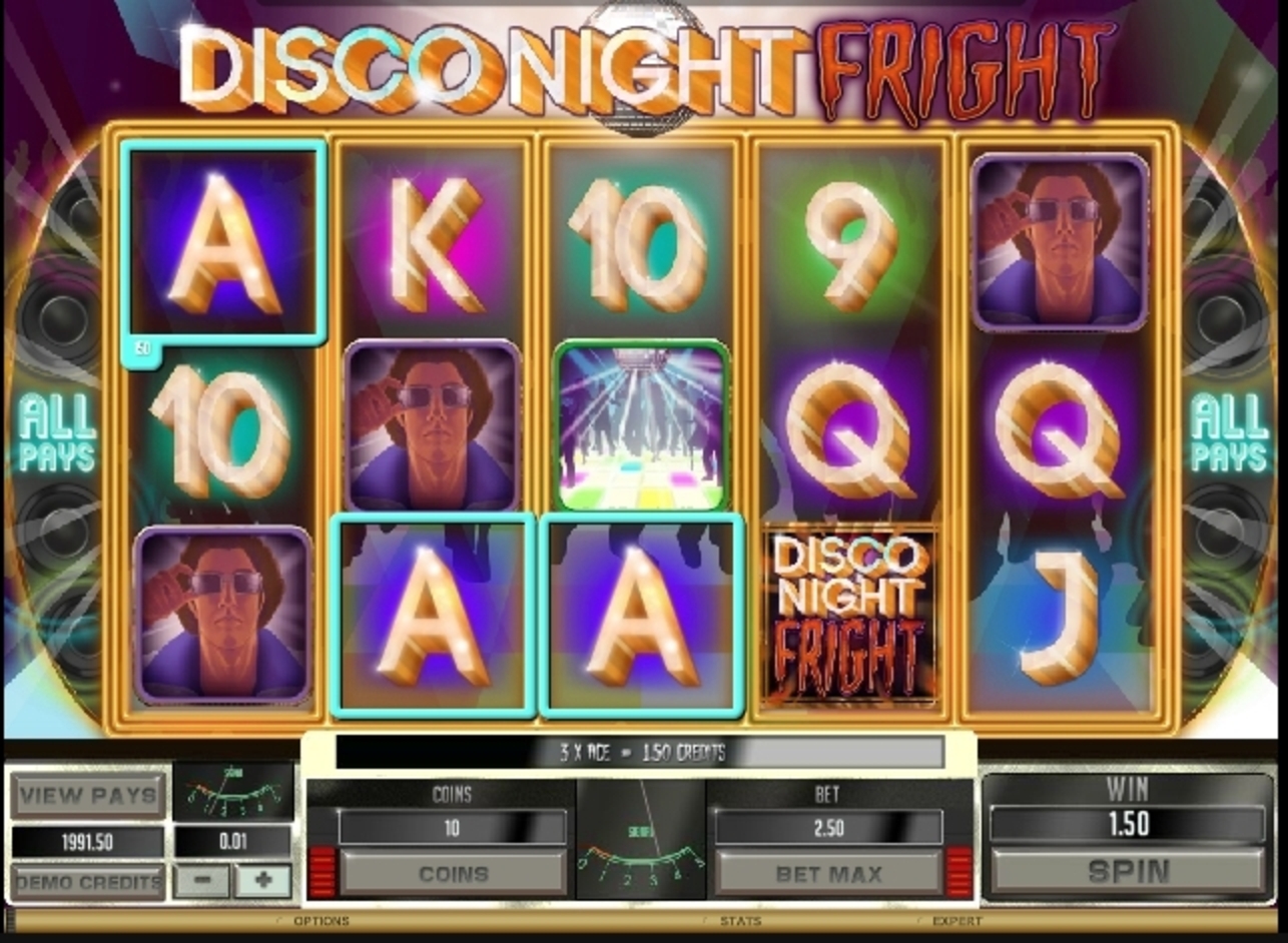 Win Money in Disco Night Fright Free Slot Game by Microgaming