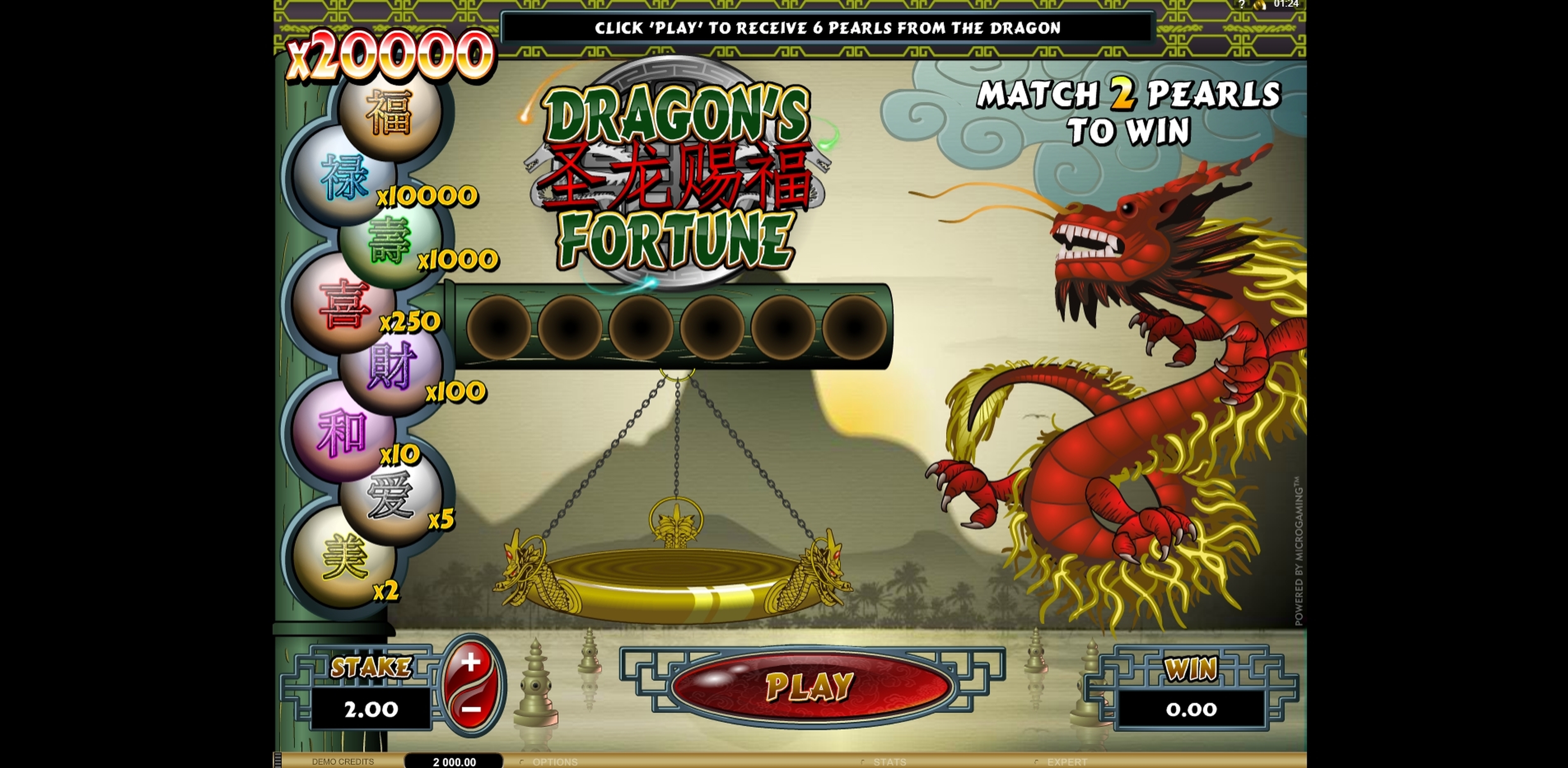 Reels in Dragons Fortune Slot Game by Microgaming