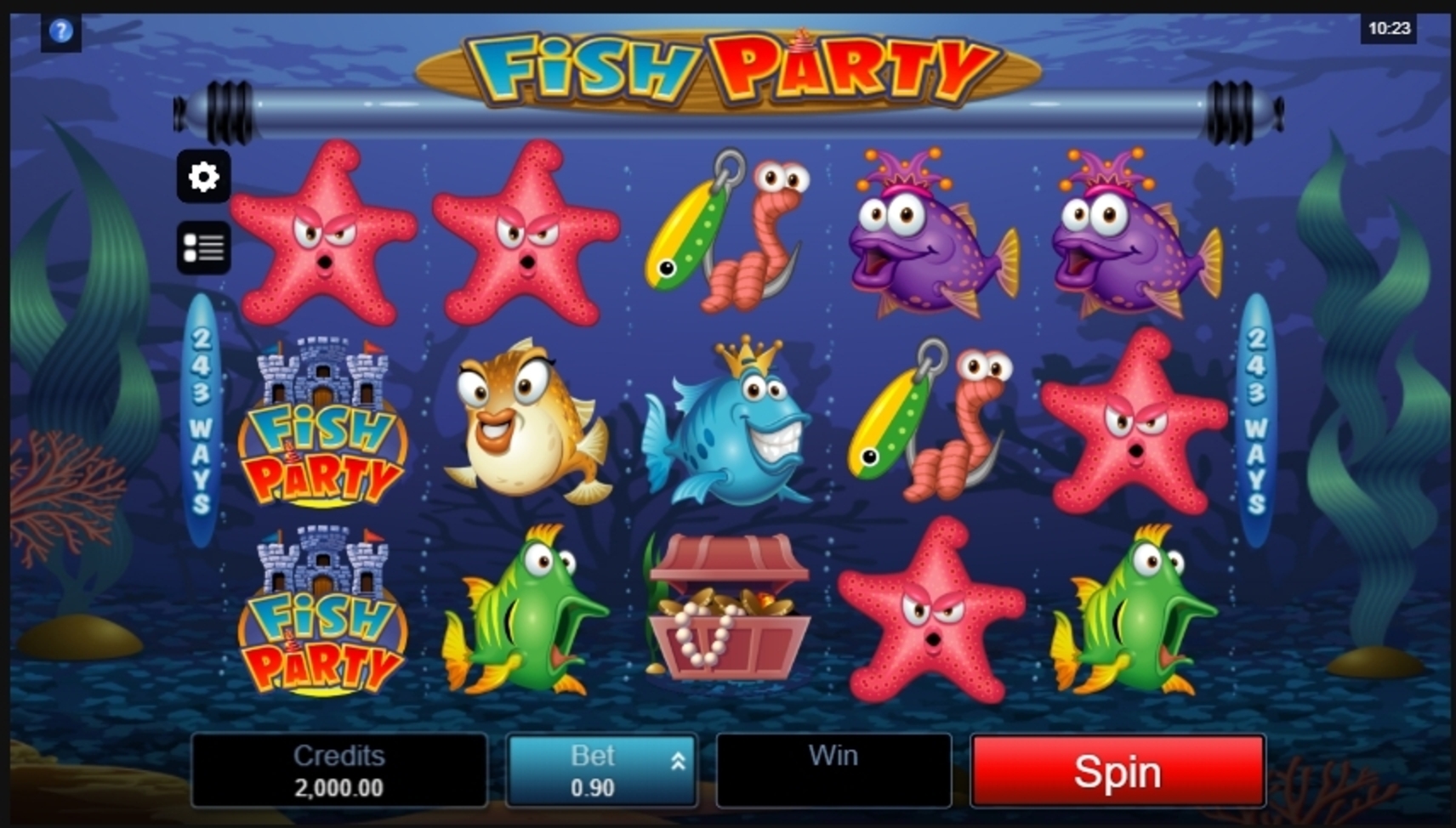 Reels in Fish Party Slot Game by Microgaming
