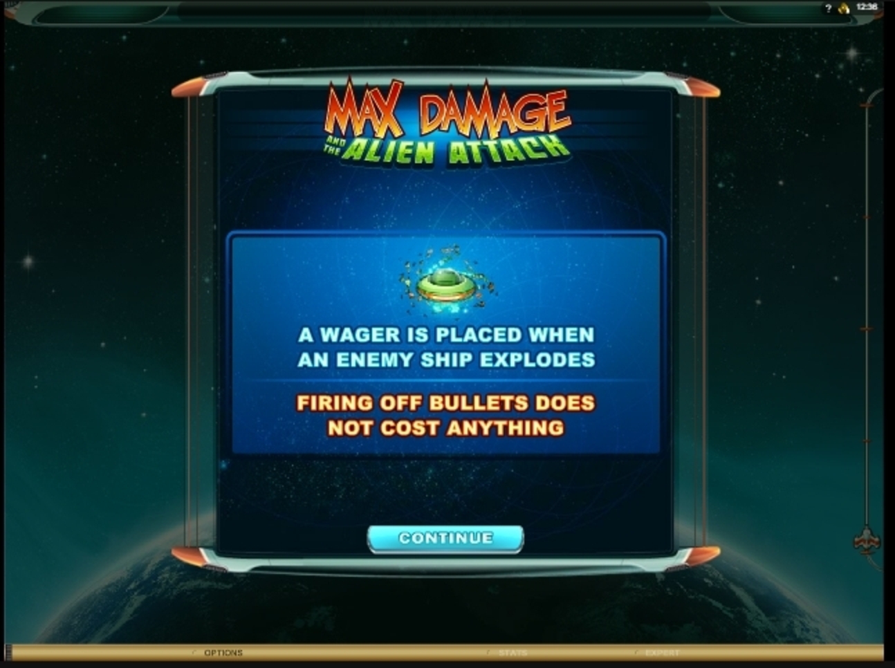 Play Max Damage and the Alien Attack Free Casino Slot Game by Microgaming