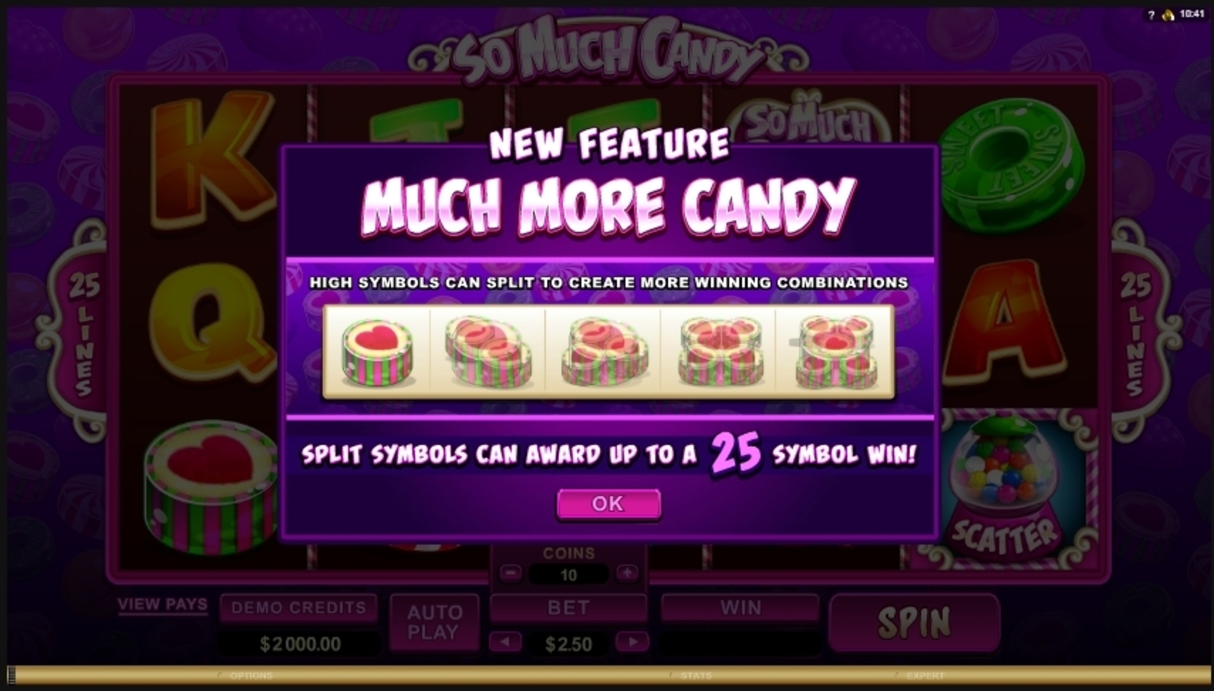 Play So Much Candy Free Casino Slot Game by Microgaming