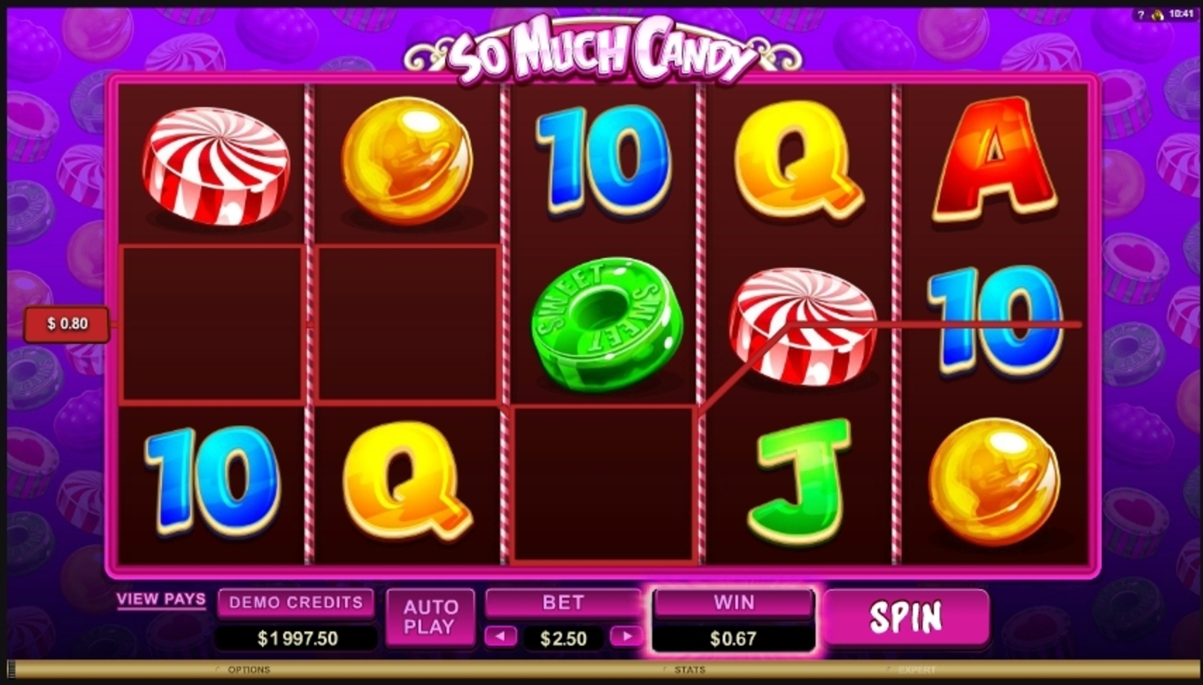Win Money in So Much Candy Free Slot Game by Microgaming