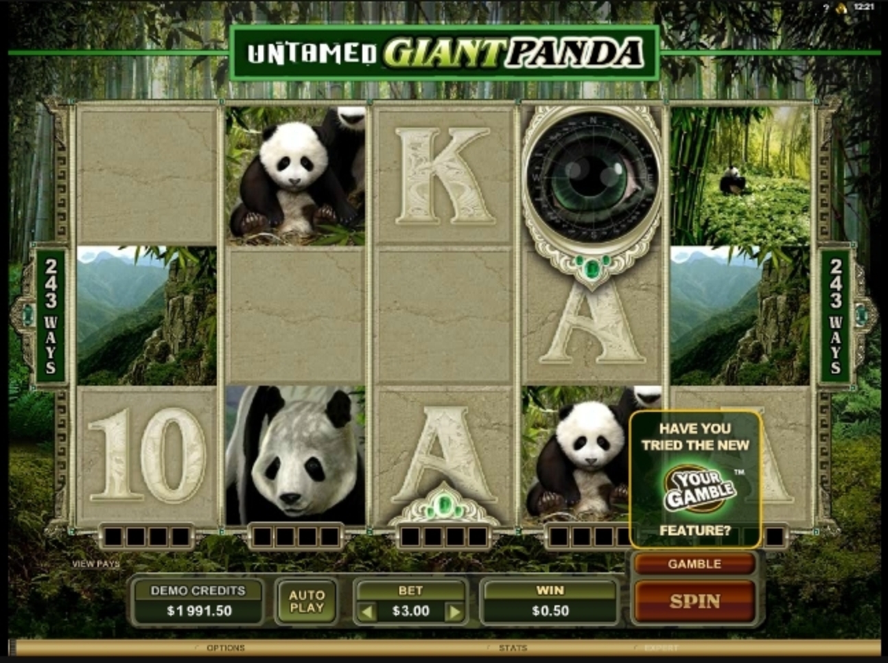 Win Money in Untamed Giant Panda Free Slot Game by Microgaming
