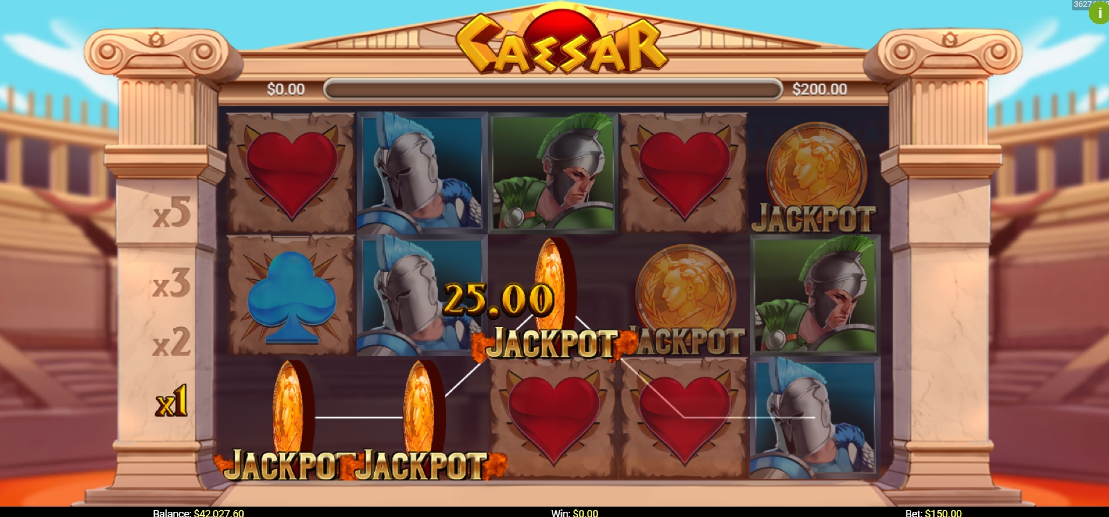 Win Money in Caesar Free Slot Game by Mobilots
