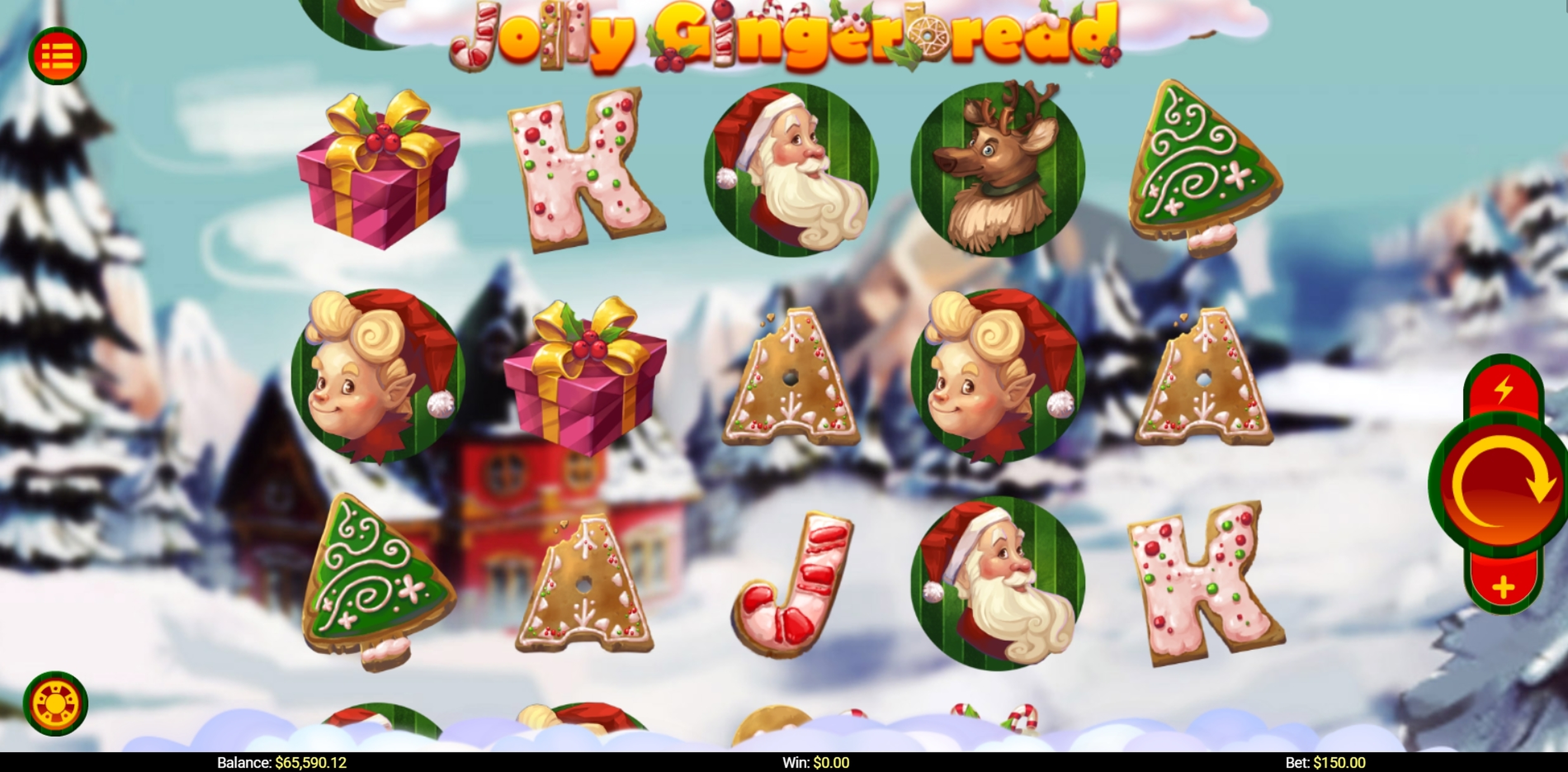 Reels in Jolly Gingerbread Slot Game by Mobilots