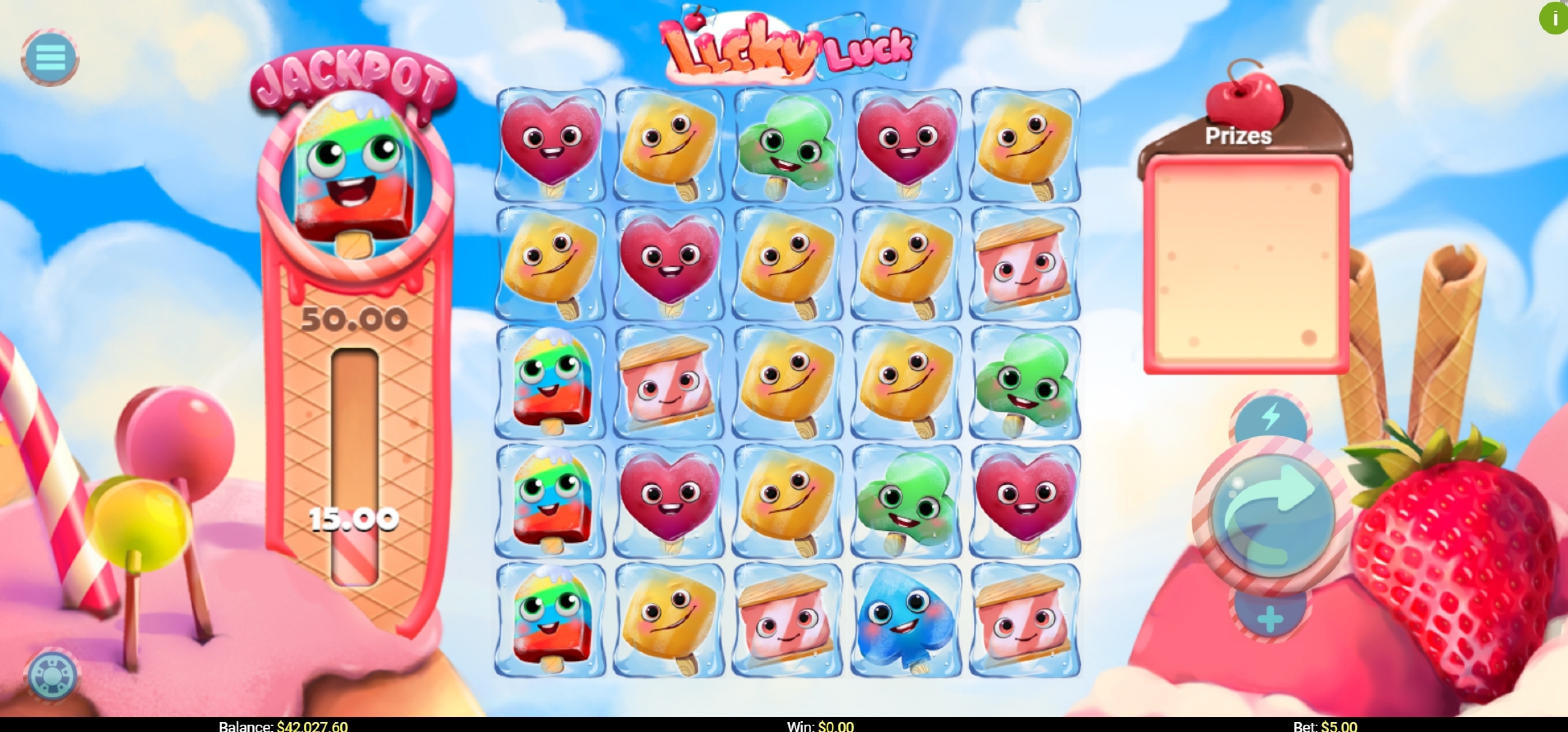 Reels in Licky Luck Slot Game by Mobilots