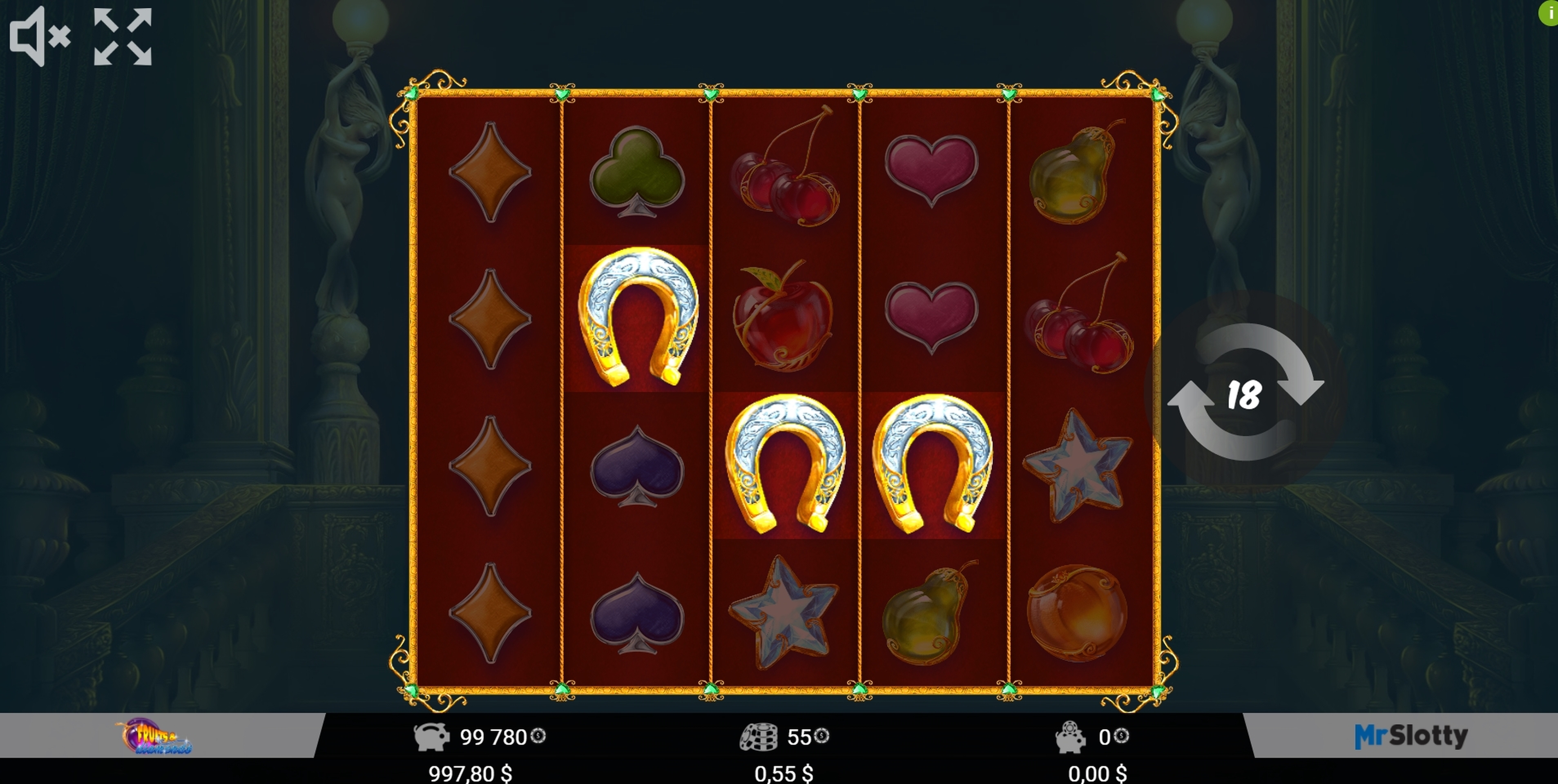 Win Money in Fruits & Diamonds Free Slot Game by Mr Slotty