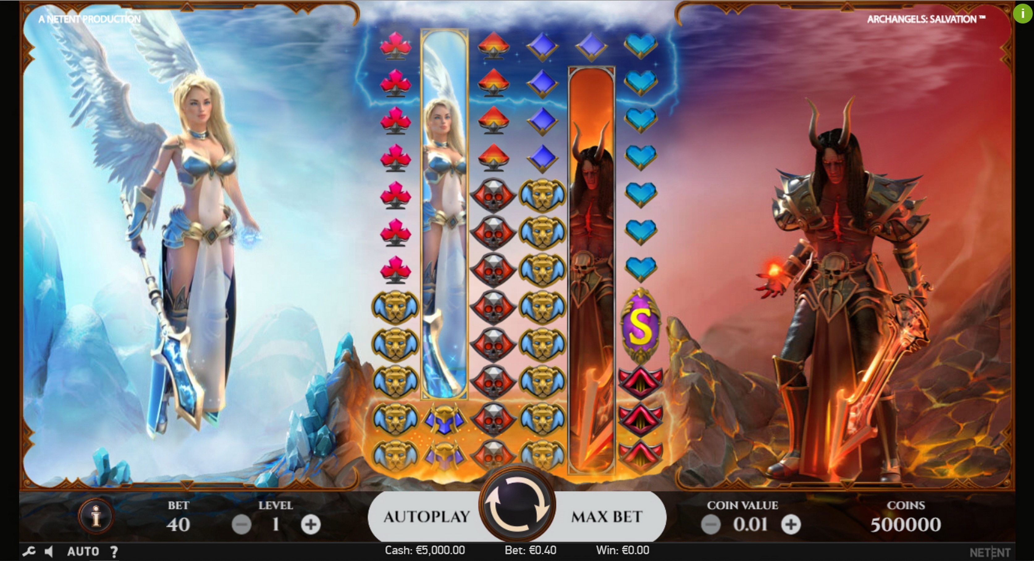 Reels in Archangels: Salvation Slot Game by NetEnt