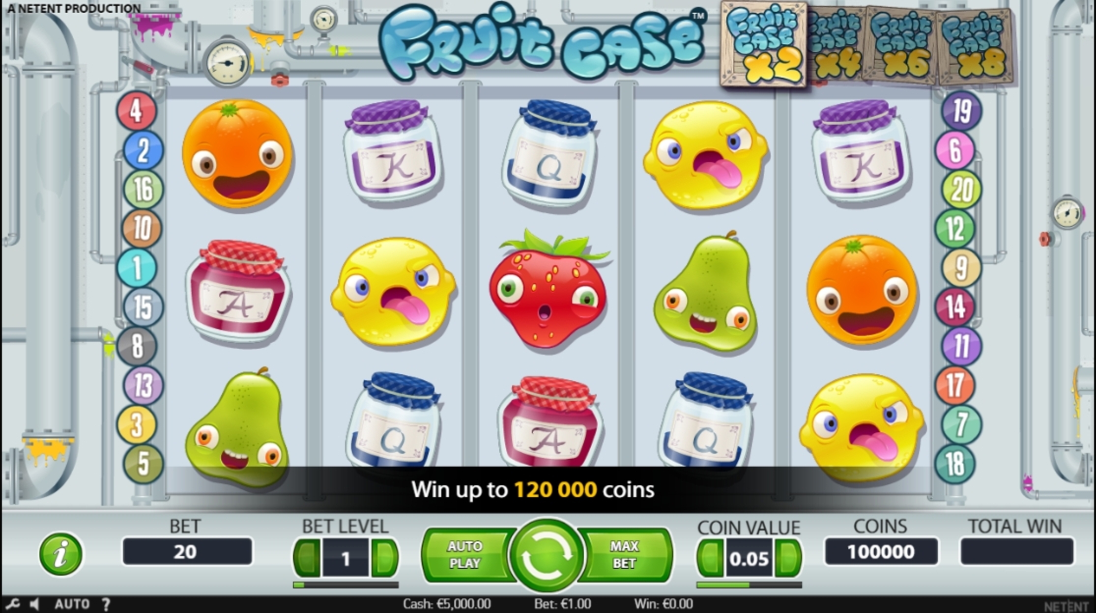 Reels in Fruit Case Slot Game by NetEnt