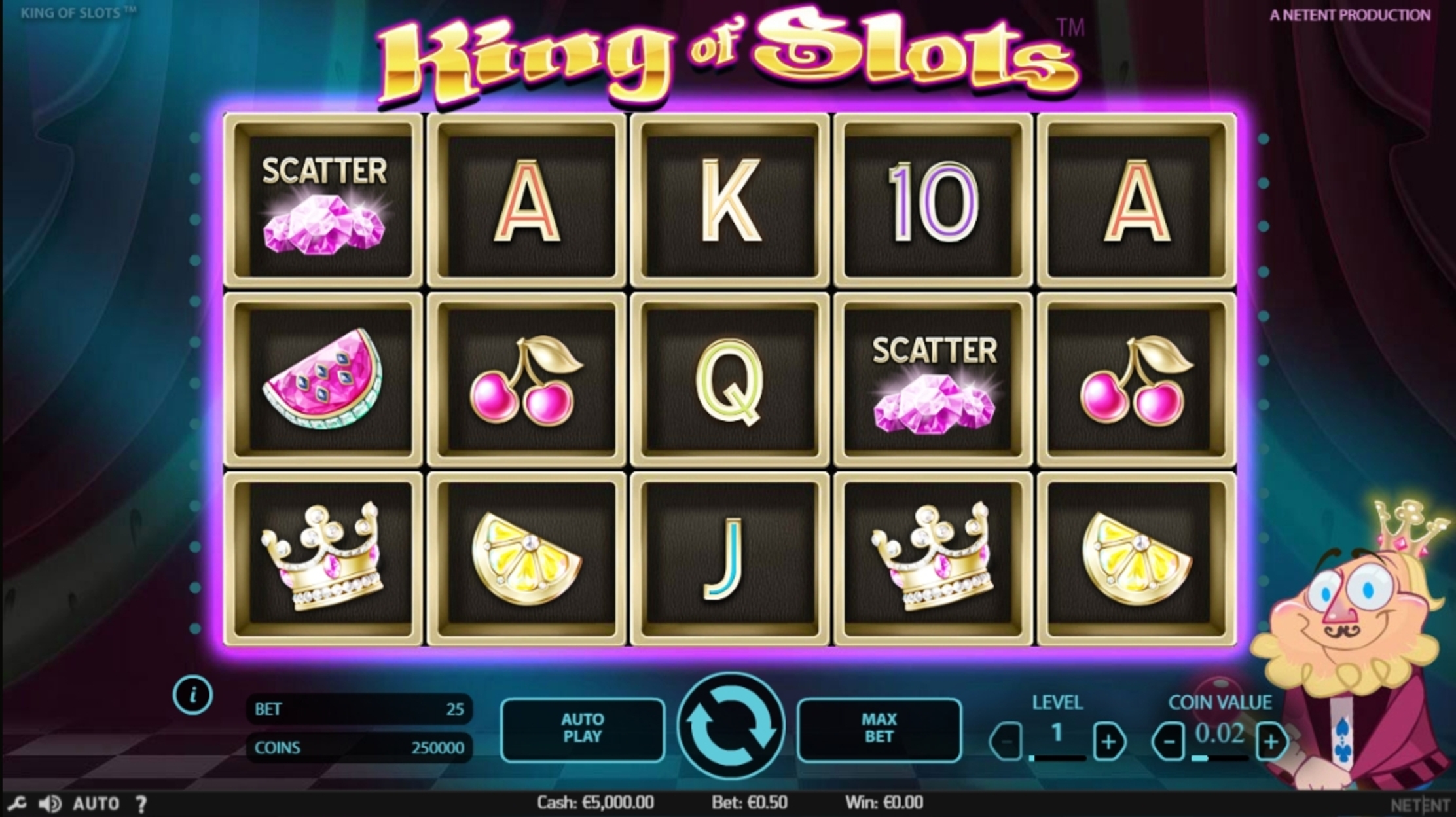 Reels in King of Slots Slot Game by NetEnt