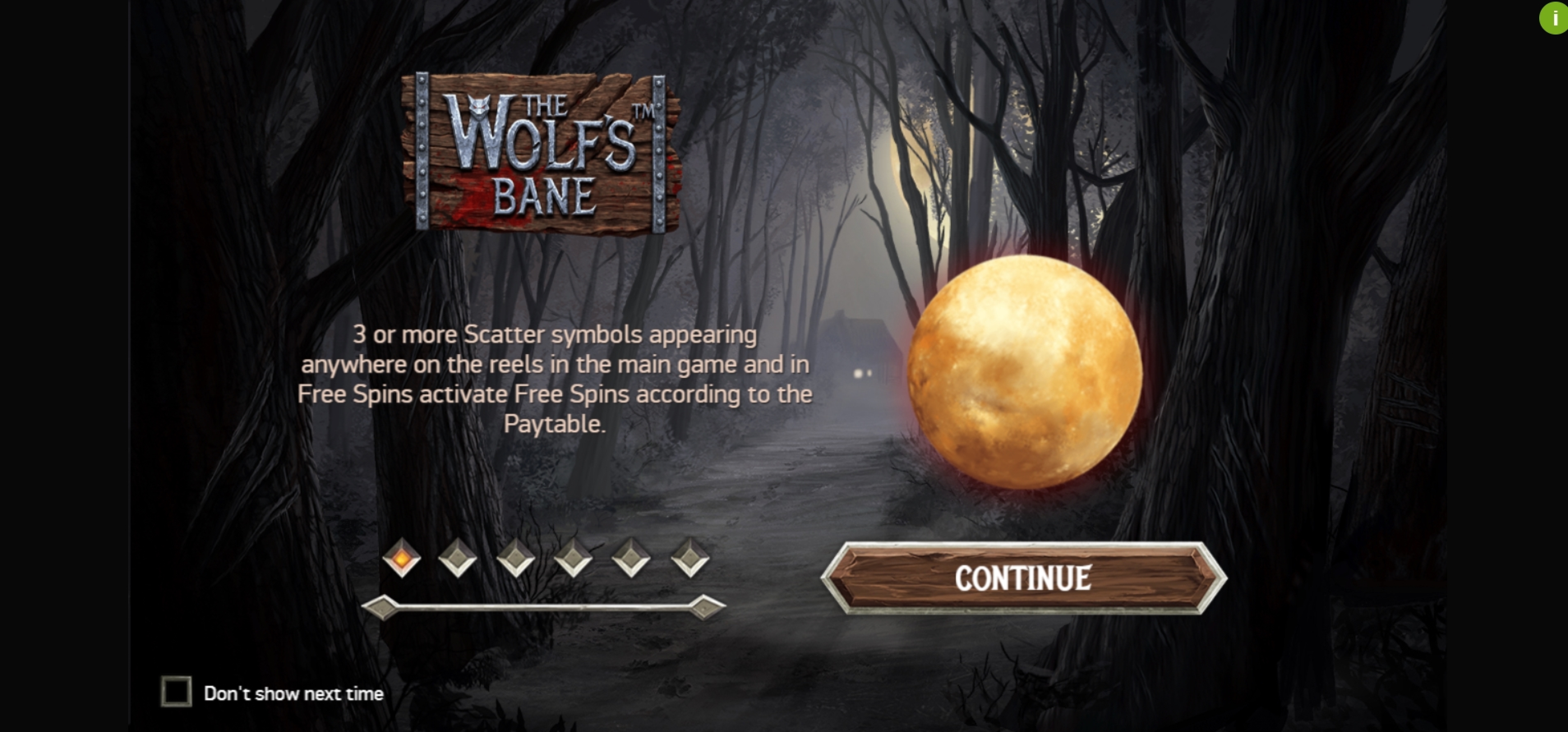 Play The Wolf's Bane Free Casino Slot Game by NetEnt