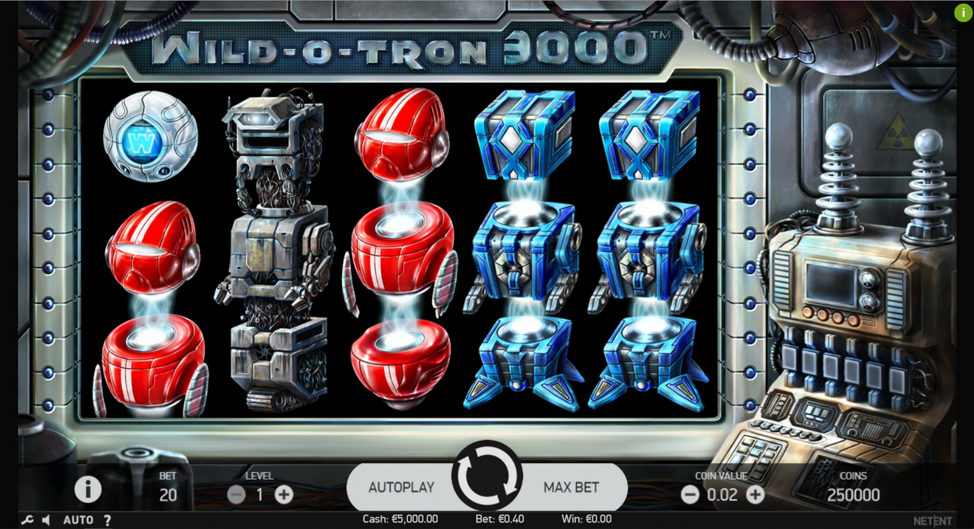 Reels in Wild-O-Tron 3000 Slot Game by NetEnt