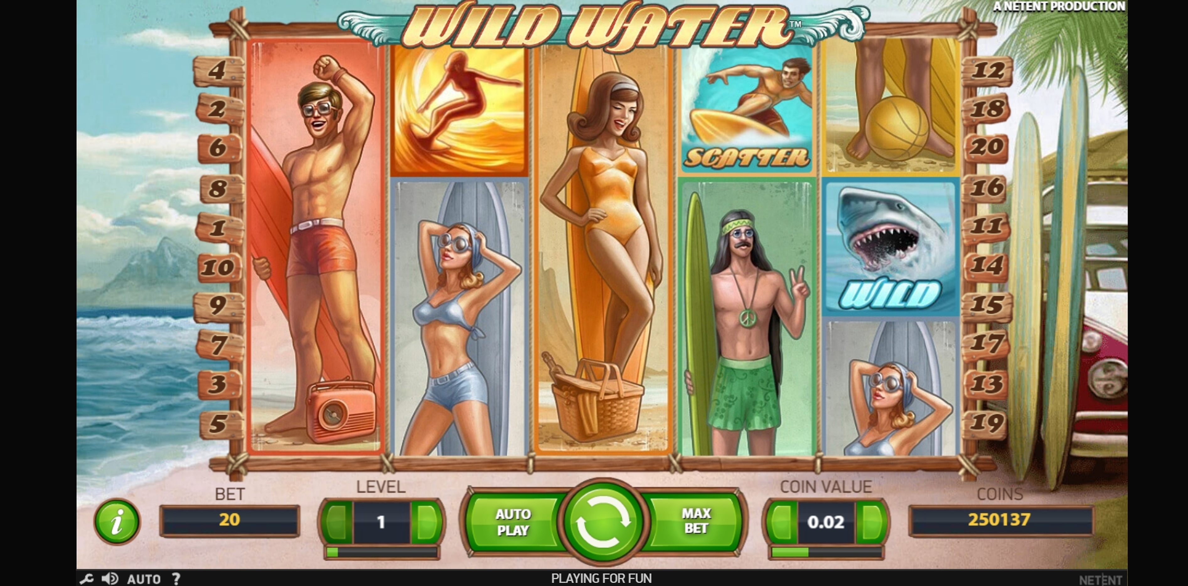 Reels in Wild Water Slot Game by NetEnt