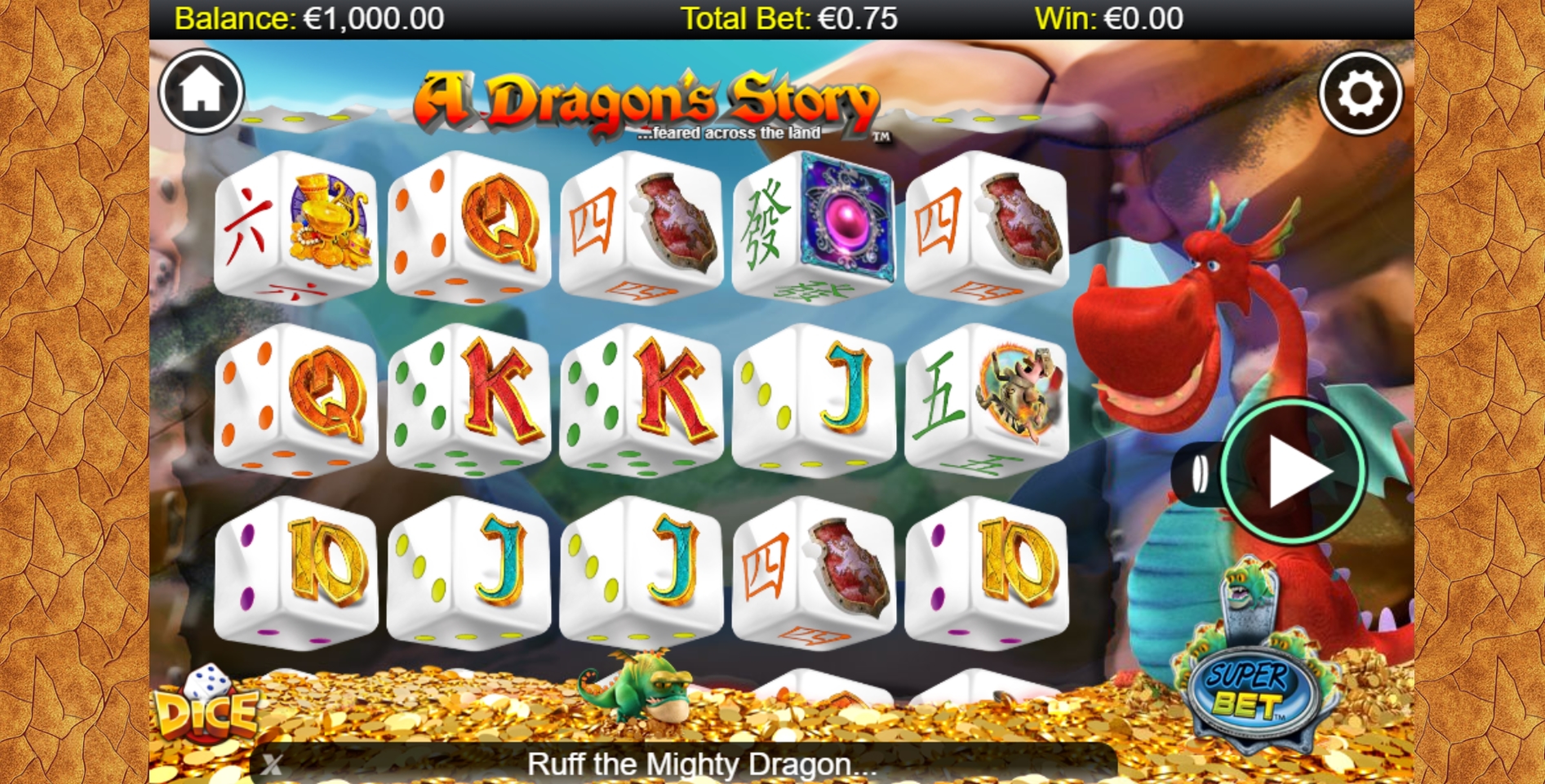 Reels in A Dragon's Story Dice Slot Game by NextGen Gaming