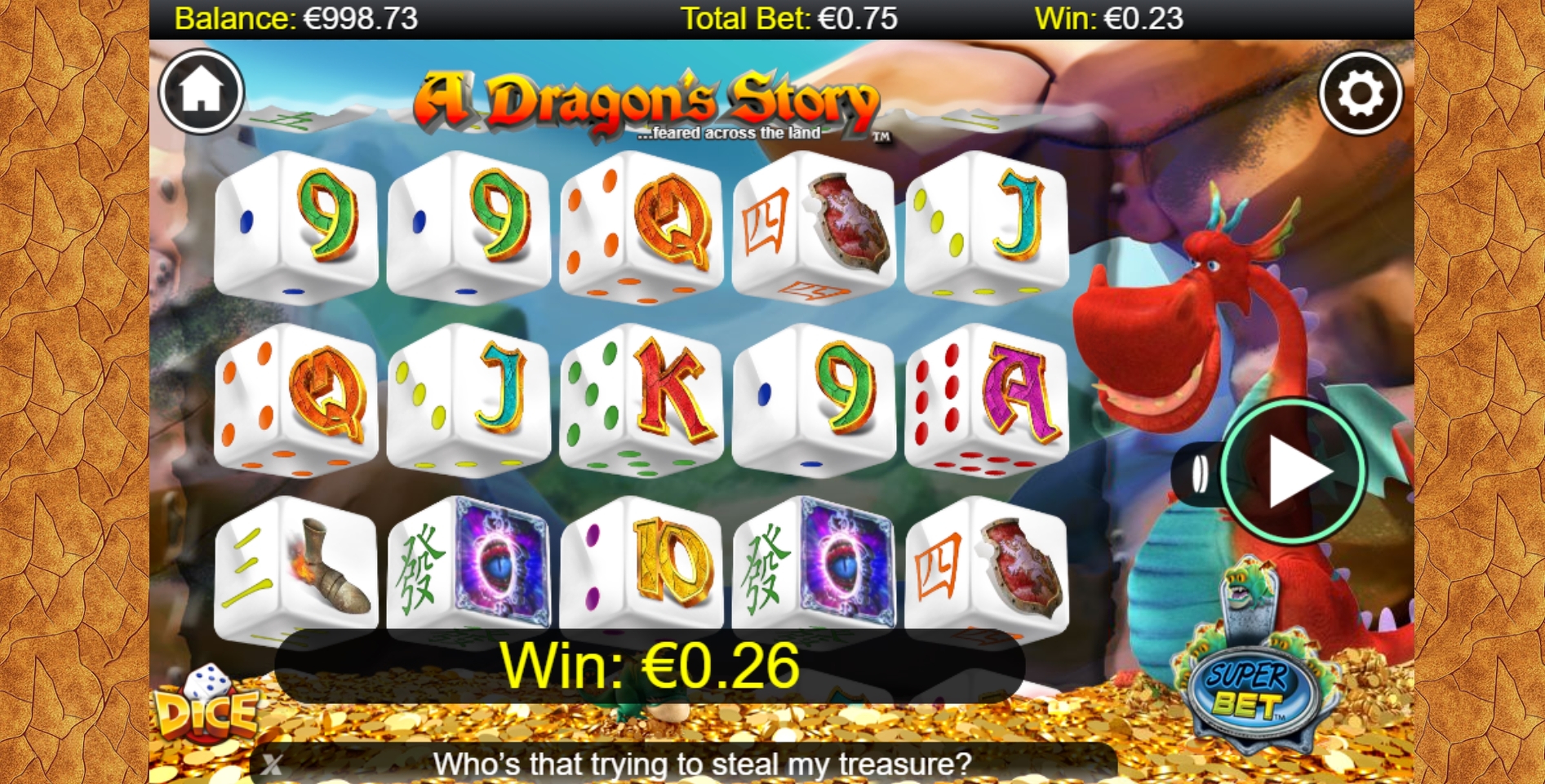 Win Money in A Dragon's Story Dice Free Slot Game by NextGen Gaming