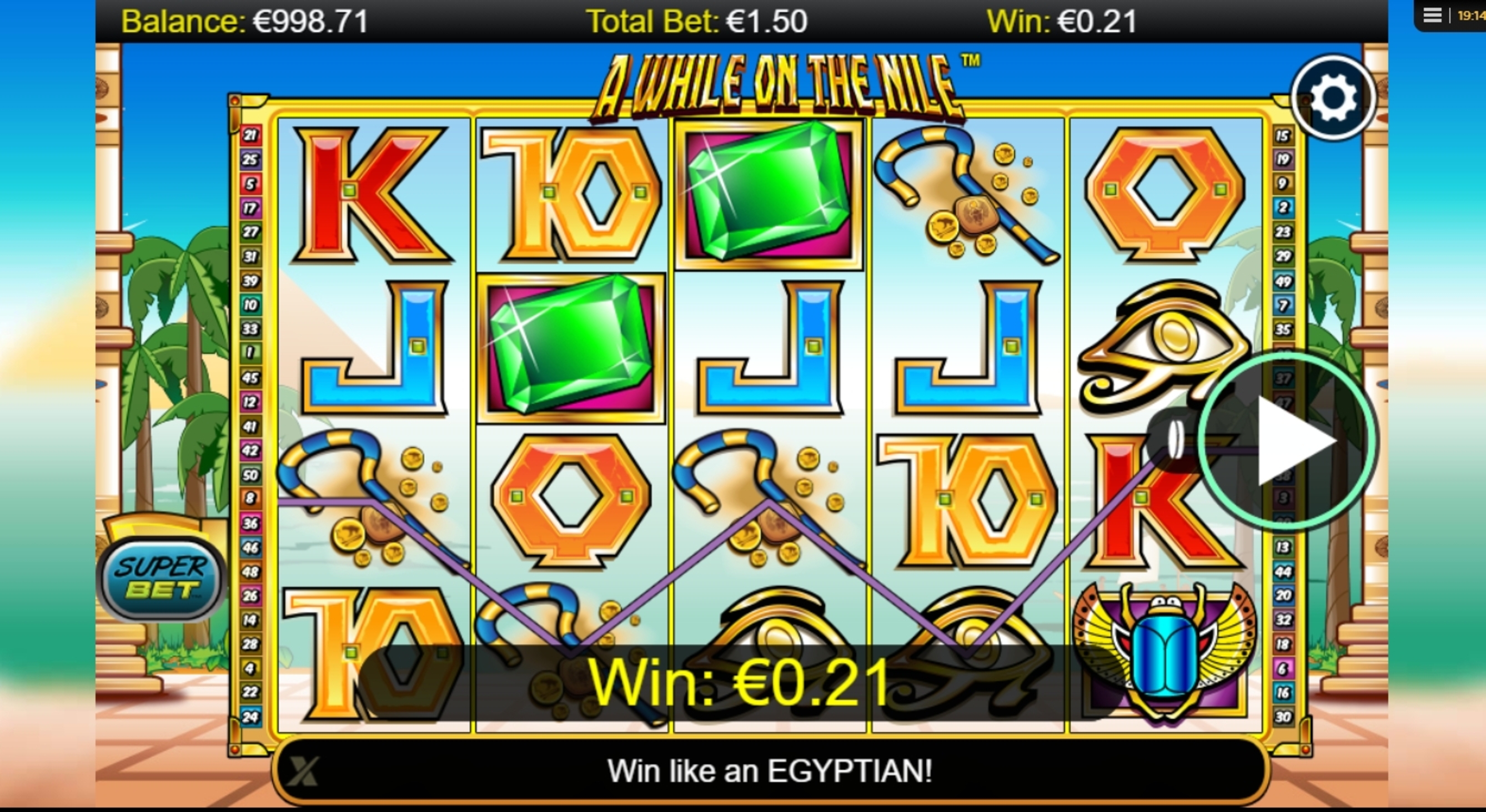 Win Money in A While On The Nile Free Slot Game by NextGen Gaming