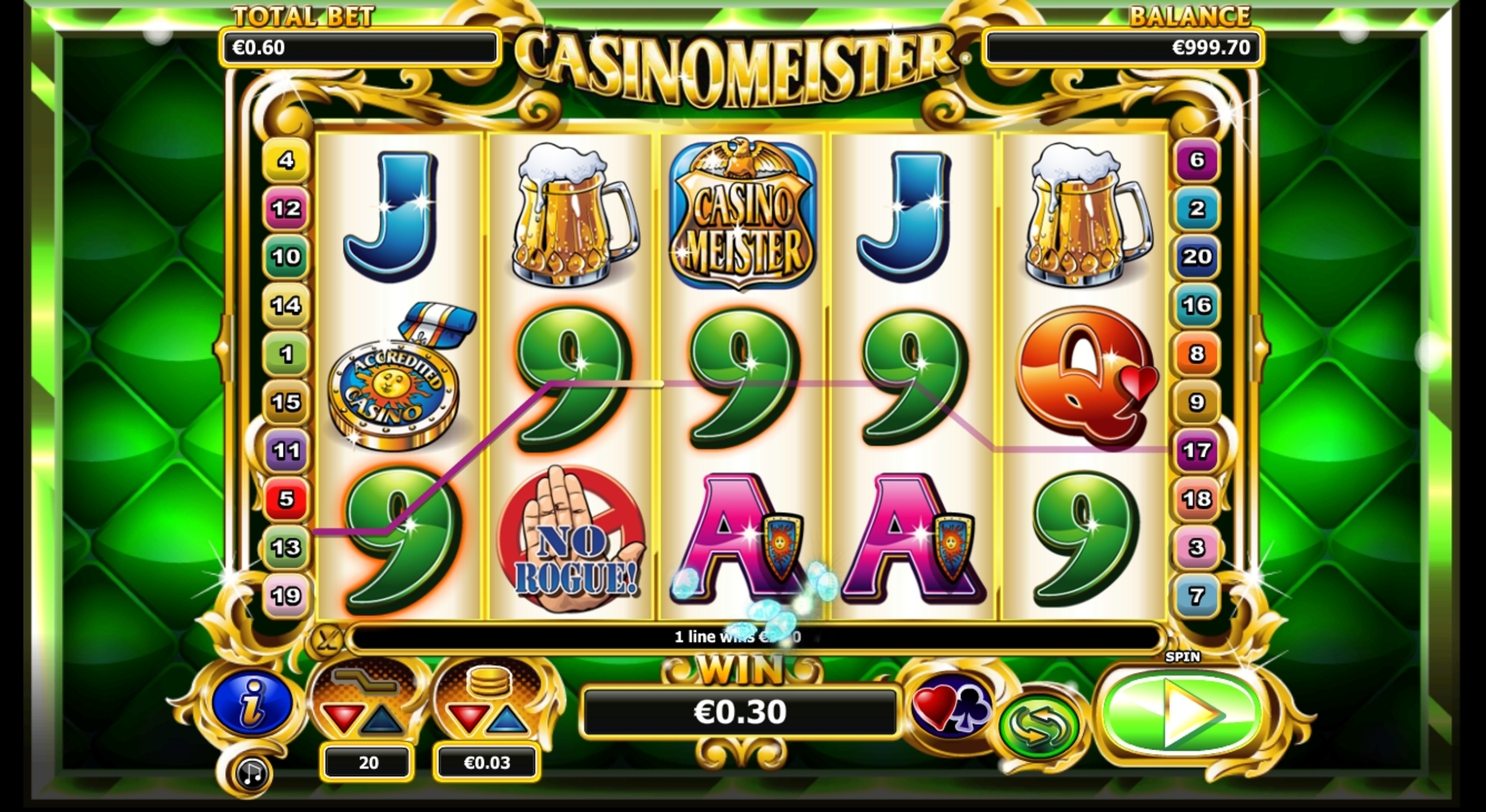 Win Money in Casinomeister Free Slot Game by NextGen Gaming