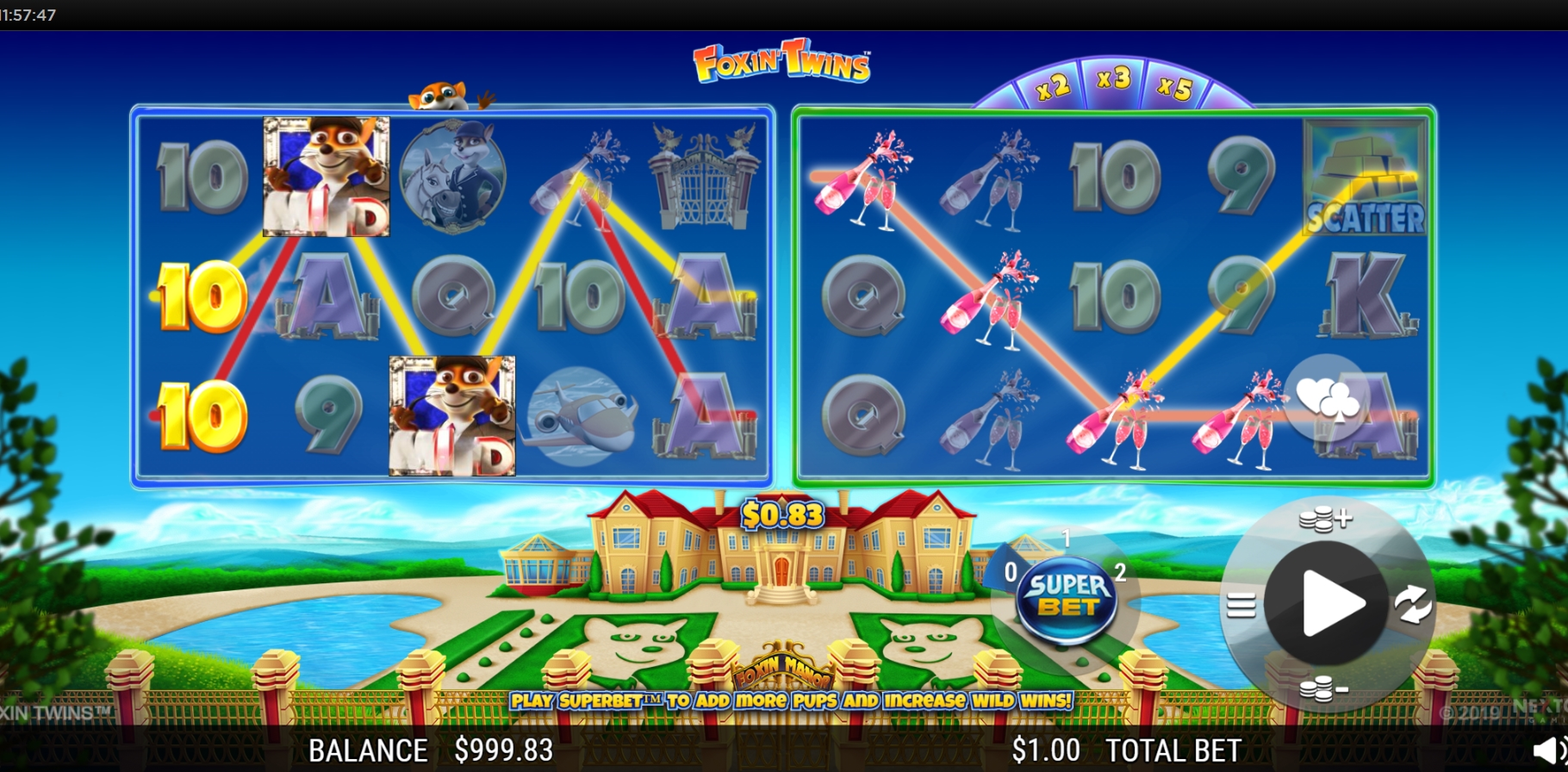 Win Money in Foxin Twins Free Slot Game by NextGen Gaming