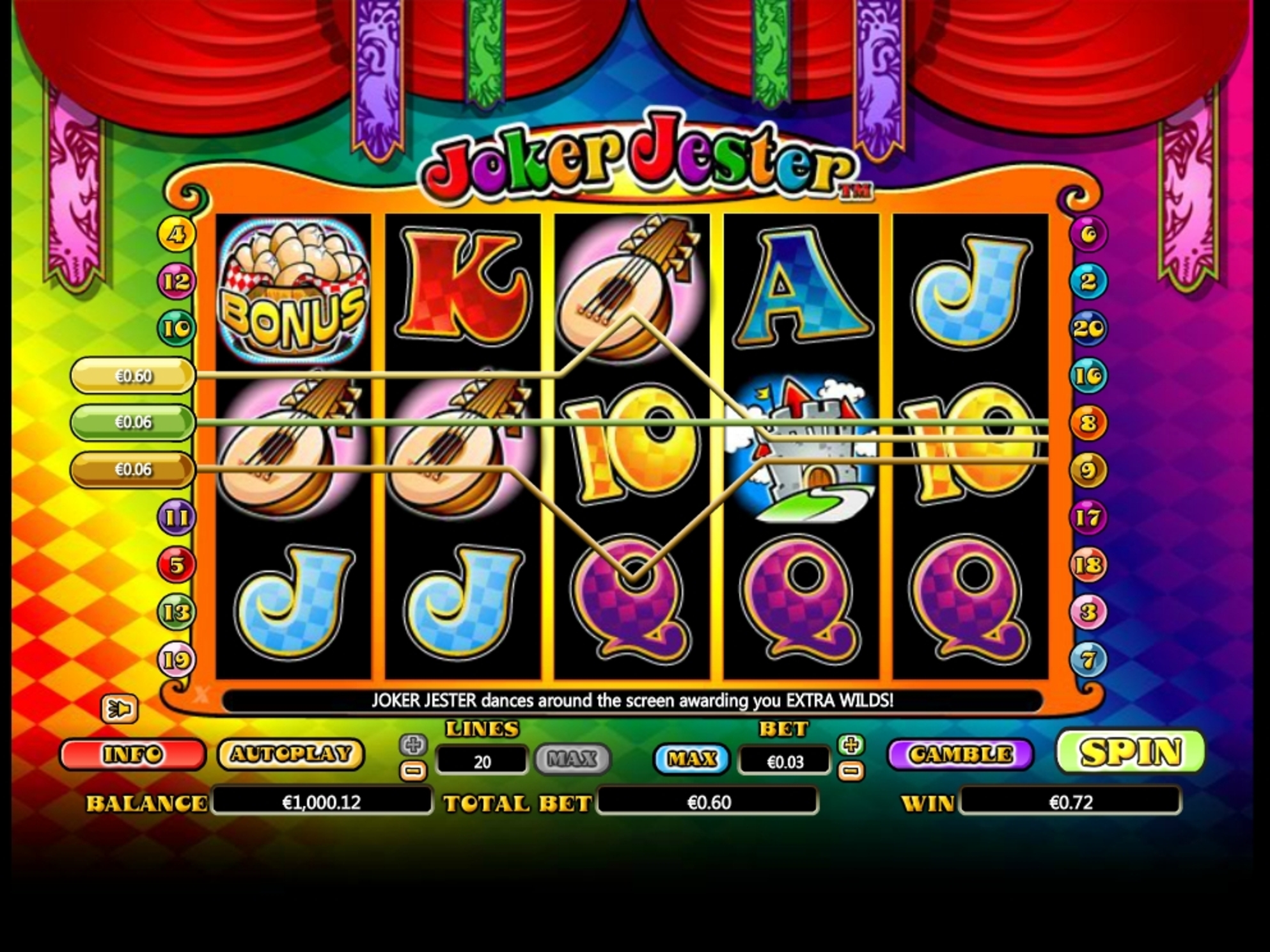 Win Money in Joker Jester Free Slot Game by NextGen Gaming