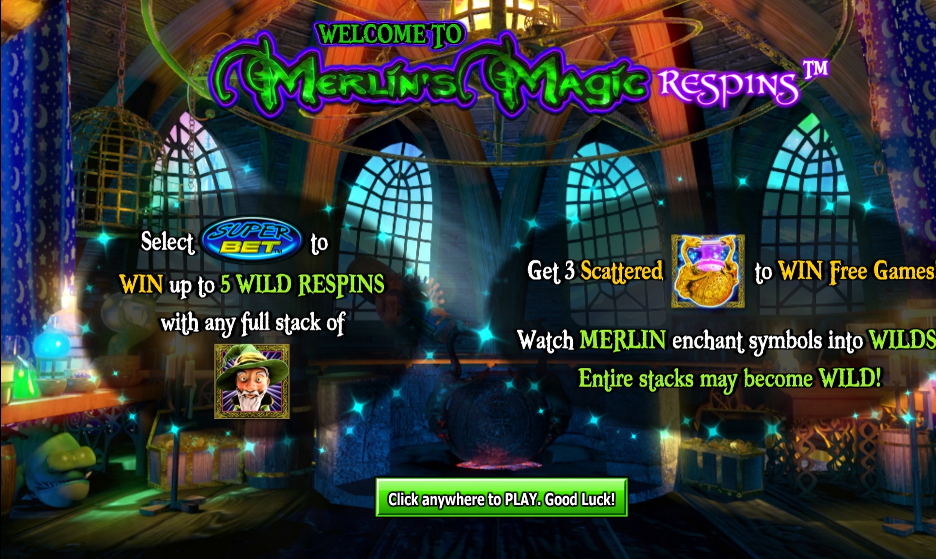 Play Merlin's Magic Respins Free Casino Slot Game by NextGen Gaming